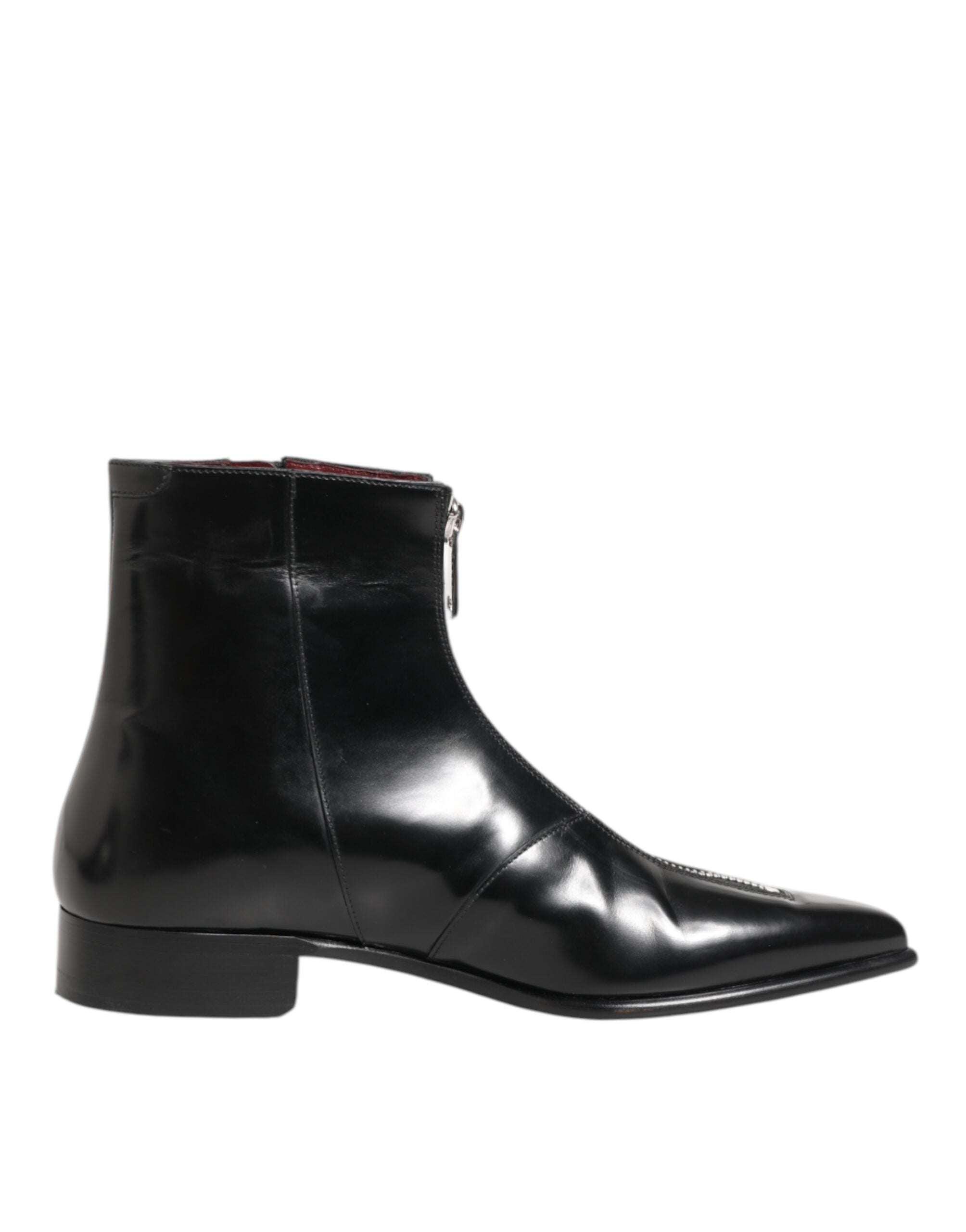 Мъжки луксозни боти Men’s ankle boots Dolce & Gabbana Achille Black