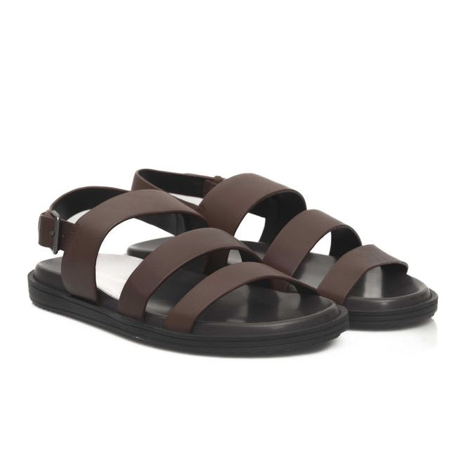 Мъжки сандали Cerruti 1881 Brown Cowhide Men Sandal Lateral View