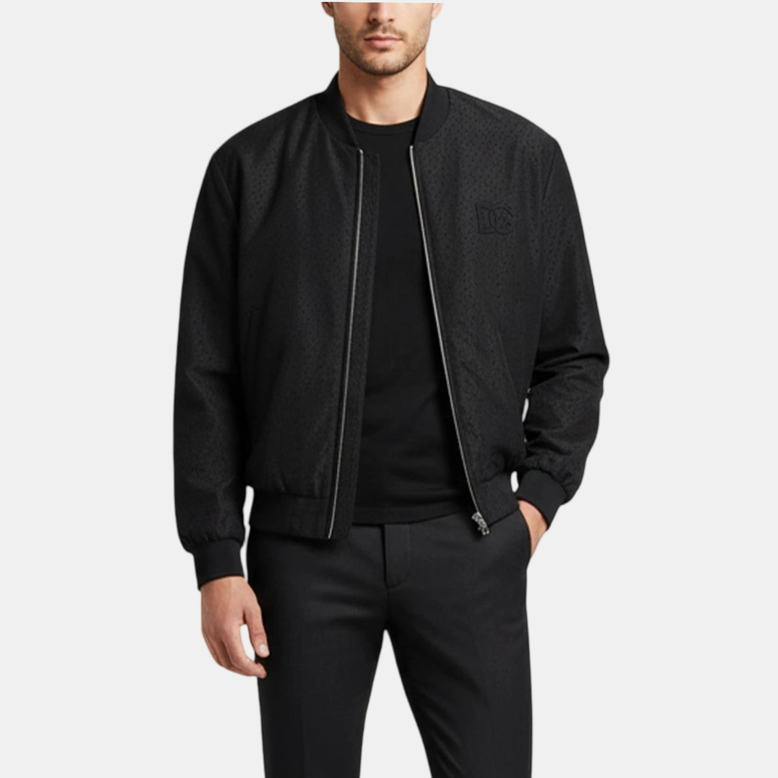 Dolce & Gabbana Men Bomber Jacket G9XG9Z FJMMP N0000 Front View