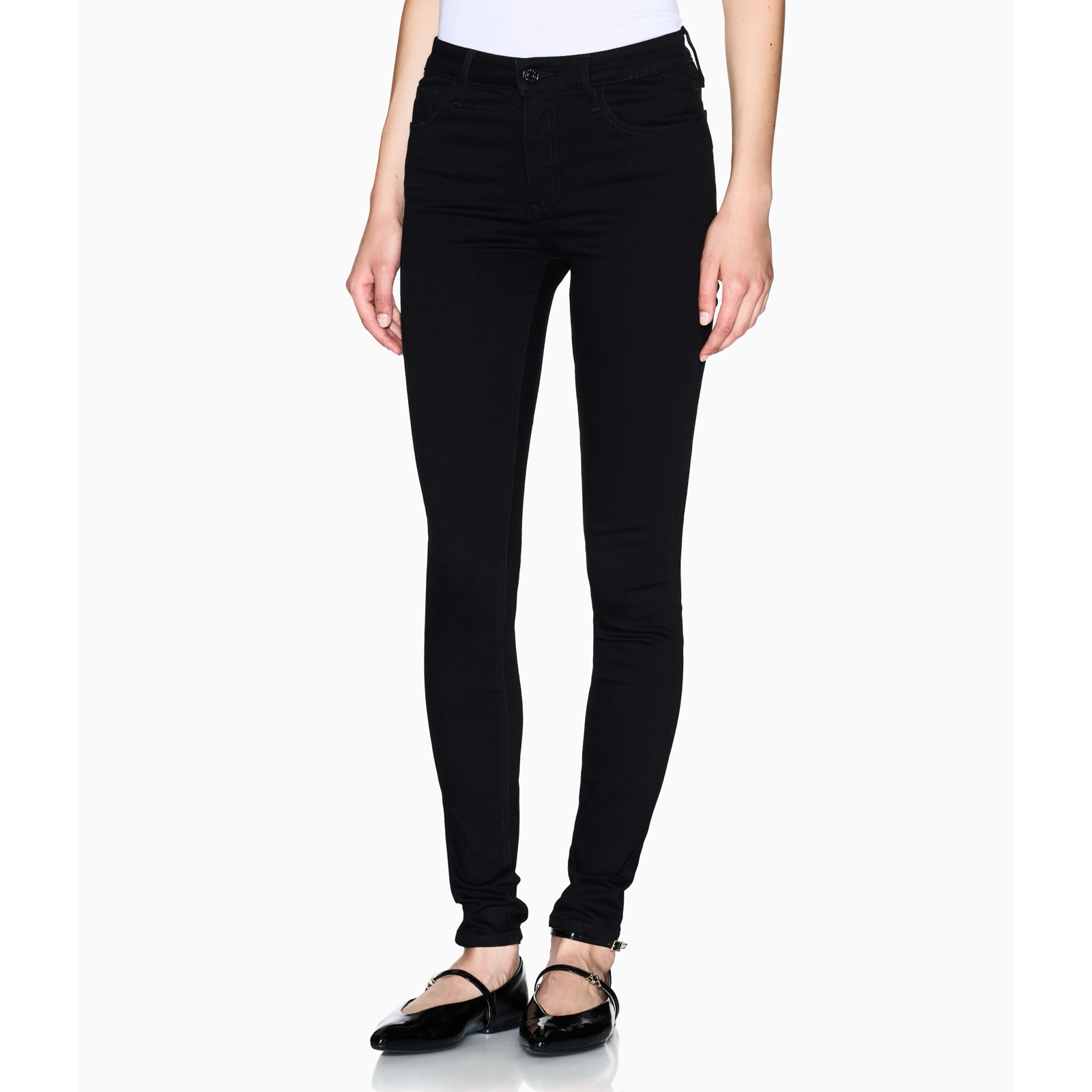 Дамски черни дънки Armani Exchange Women Jeans XW000123 AF10866 MC002 Front View