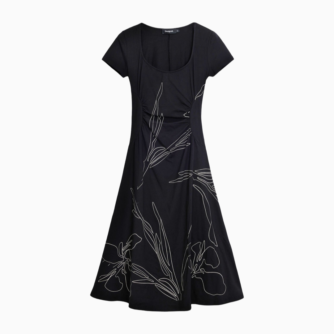 Дамска черна рокля Desigual 25SWVK03