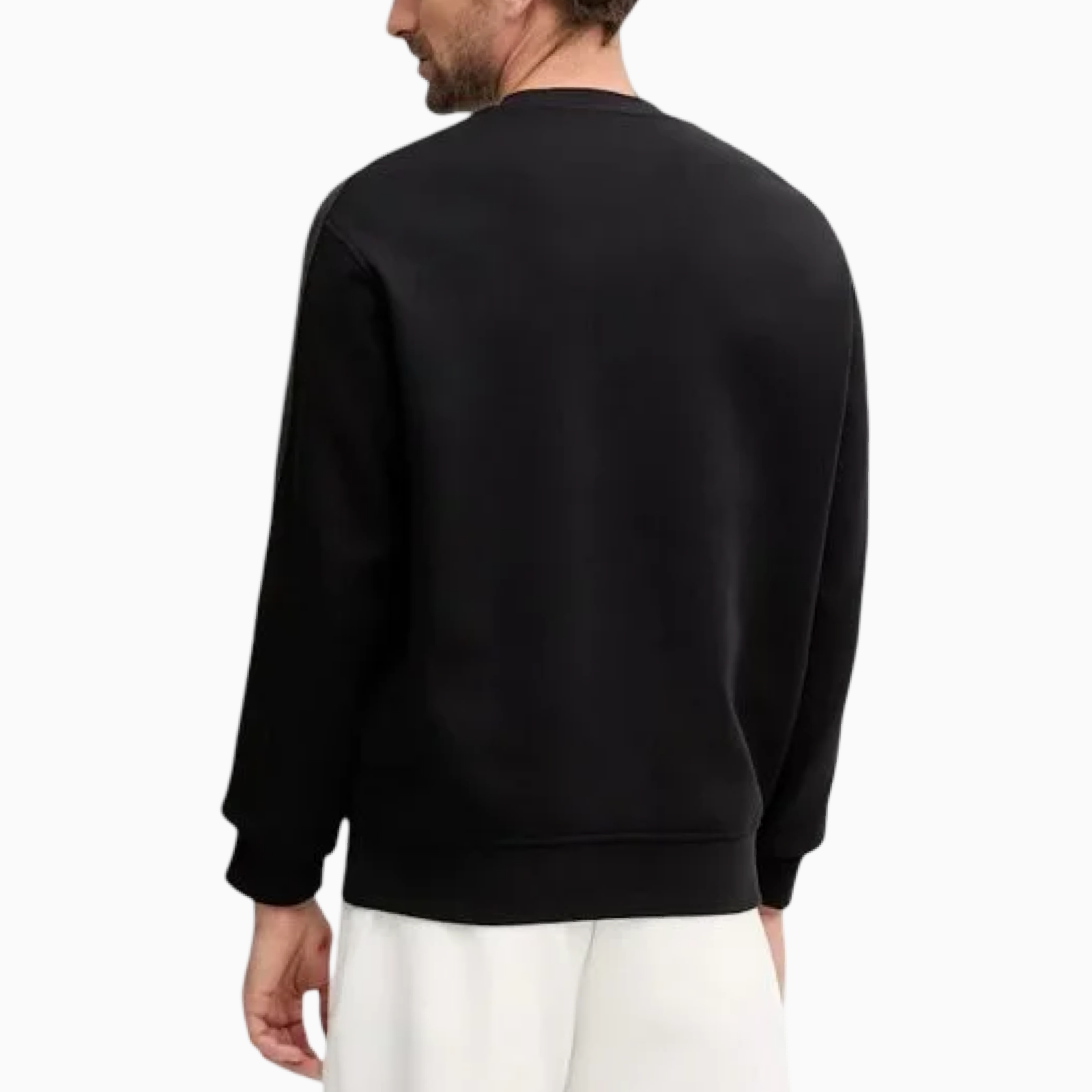 Мъжки черен пуловер Armani Exchange Men Sweater XM001296 AF10818 UC001 Back View