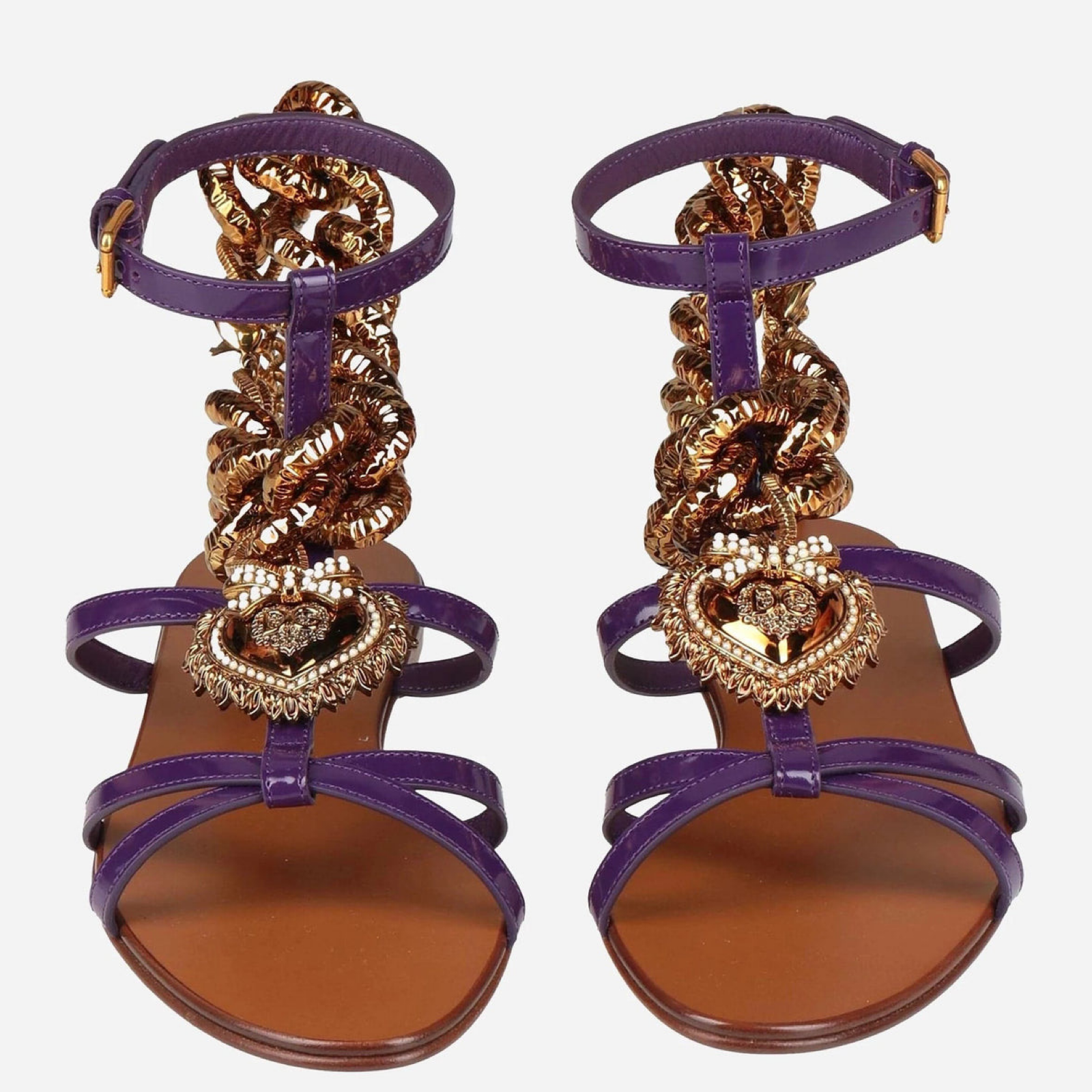 Dolce & Gabbana Devotion Sandals Top View