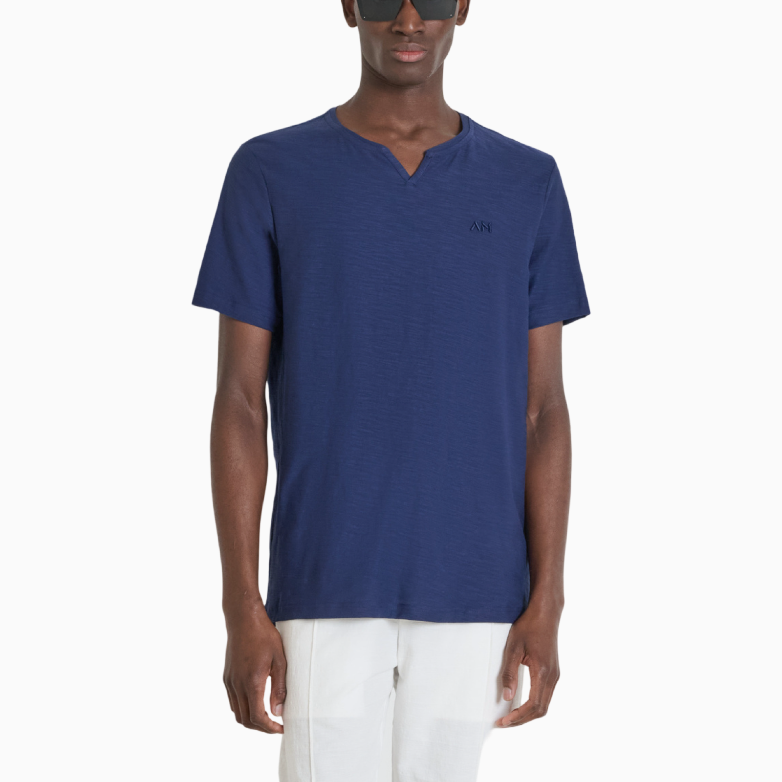 Мъжка синя тениска Antony Morato MMKS02483-FA100246