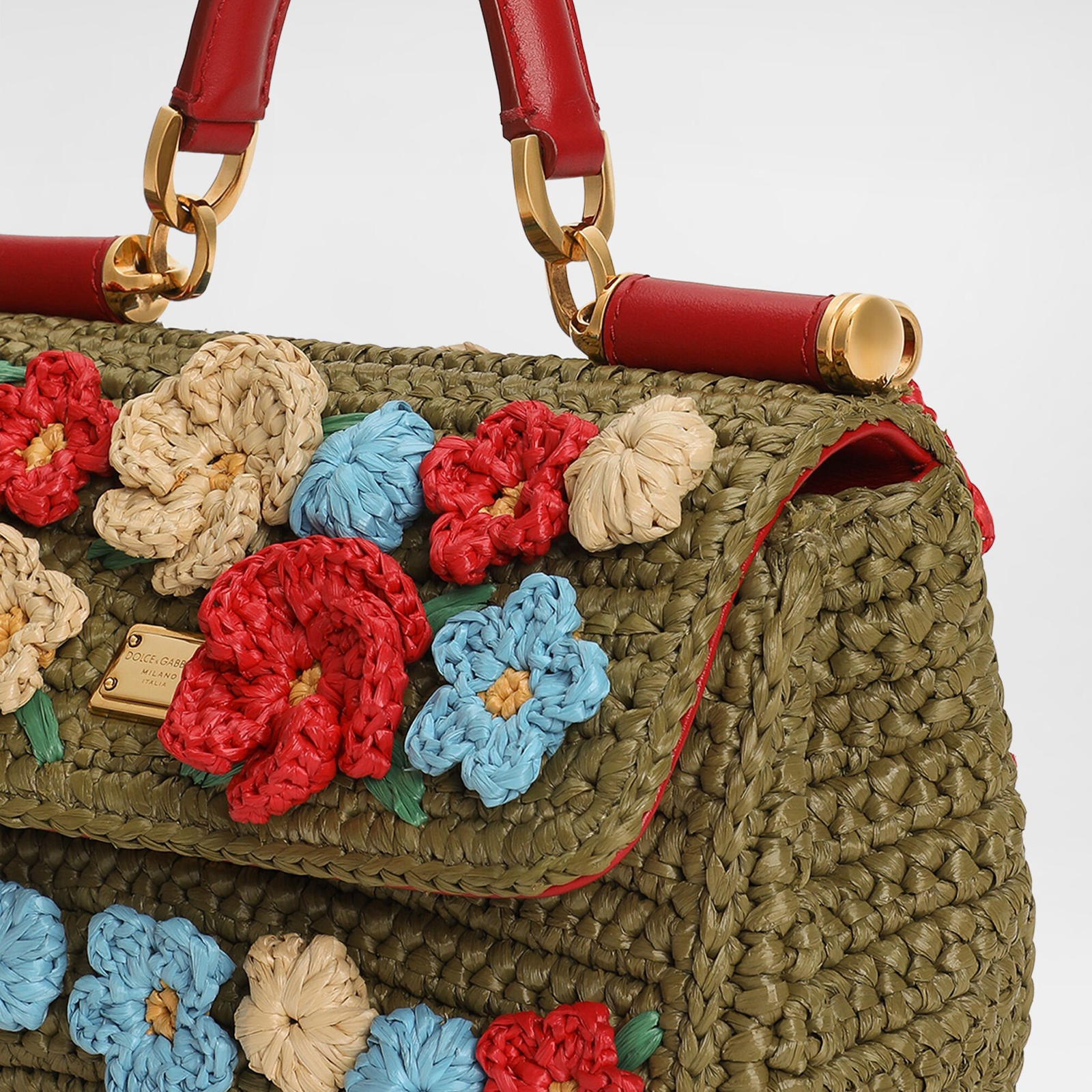 Dolce & Gabbana My Sicily Crochet Raffia Bag BB7864BZ3508B645 Close-Up