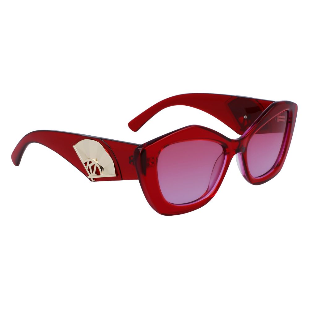 Karl Lagerfeld Red Acetate Sunglasses