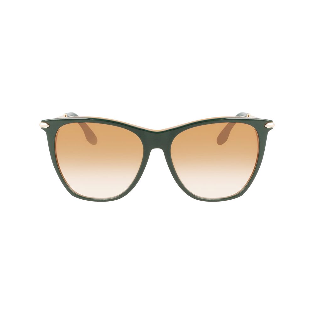 Victoria Beckham Green Acetate Sunglasses