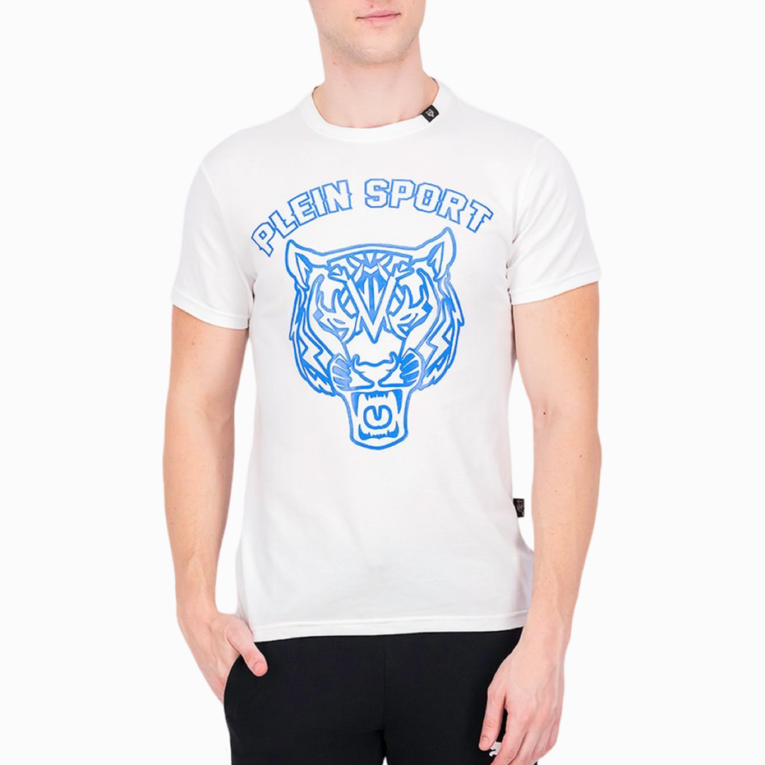 Мъжка бяла тениска Plein Sport