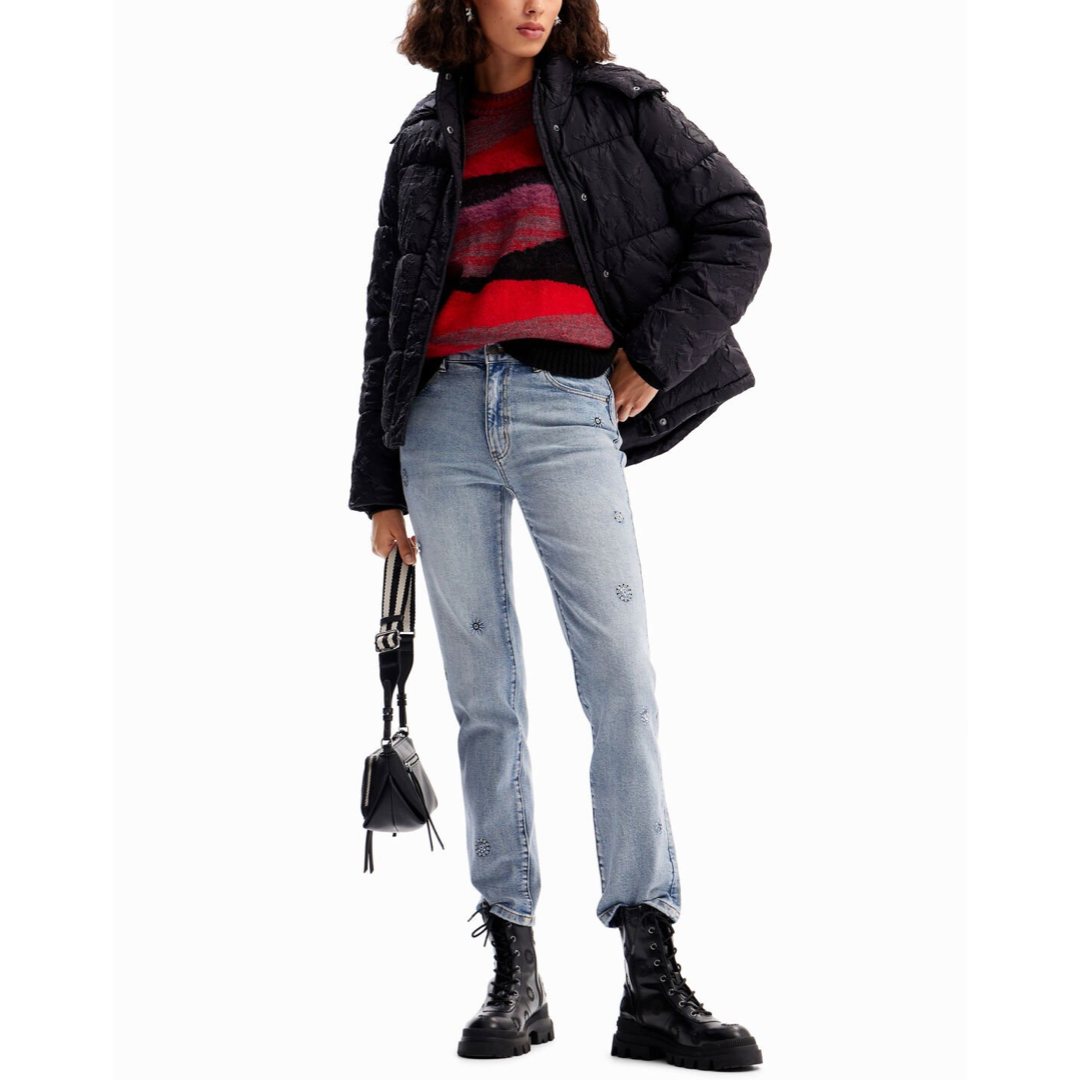 Дамско черно зимно яке Desigual 23WWEW72