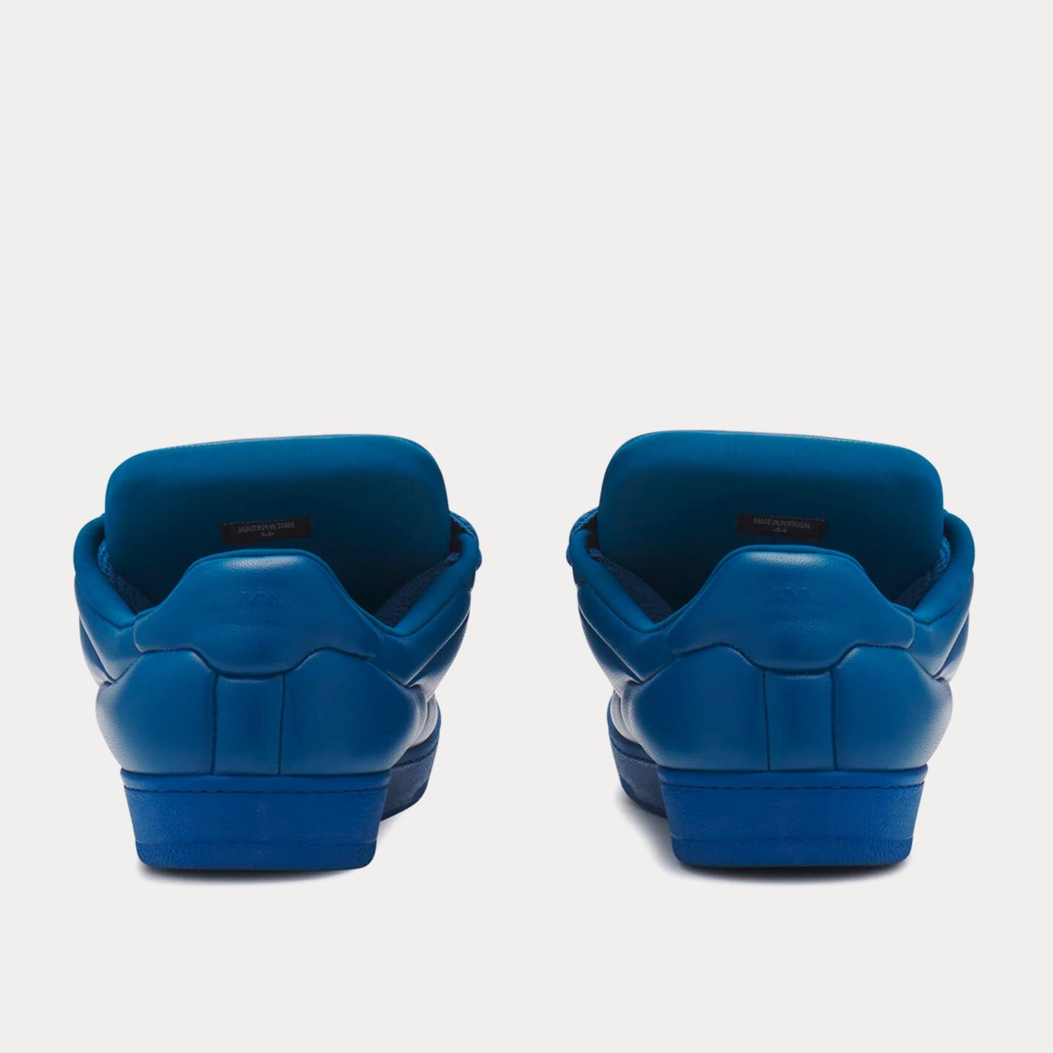 Мъжки сини кожени кецове Men’s sneakers Lanvin FMSKDK0CNAPA2020 Blue heel view