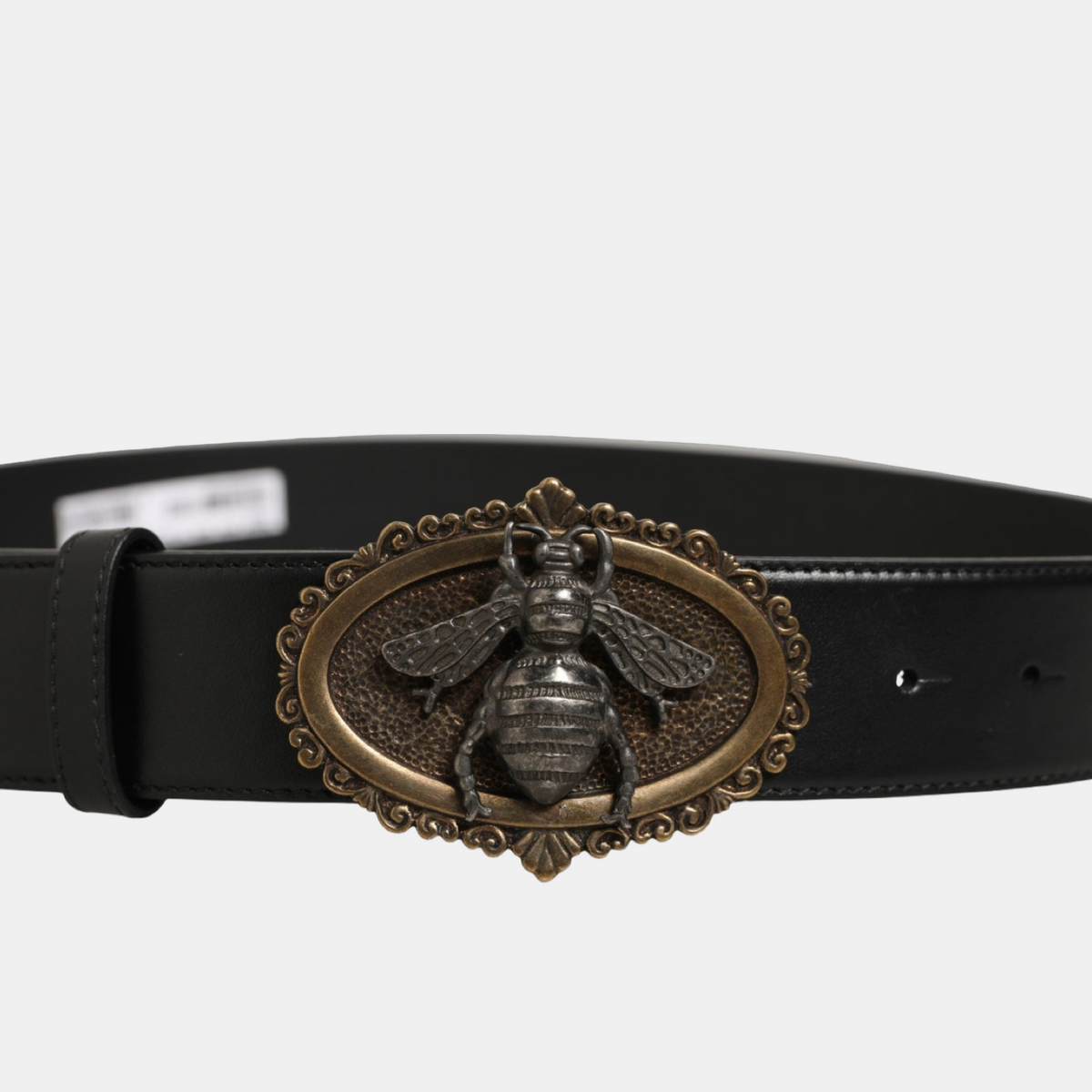 Dolce & Gabbana Bee Accent Men Belt Close-Up