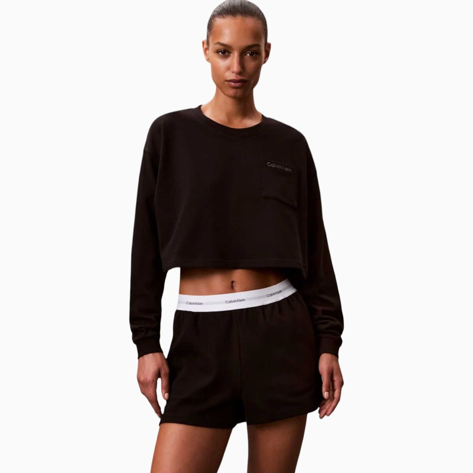 Дамски шорти Calvin Klein Women Shorts LV00QS7517 UB1 Front View