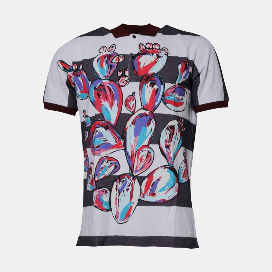 Мъжка поло тениска Dolce & Gabbana Multicolor Graphic Men Polo