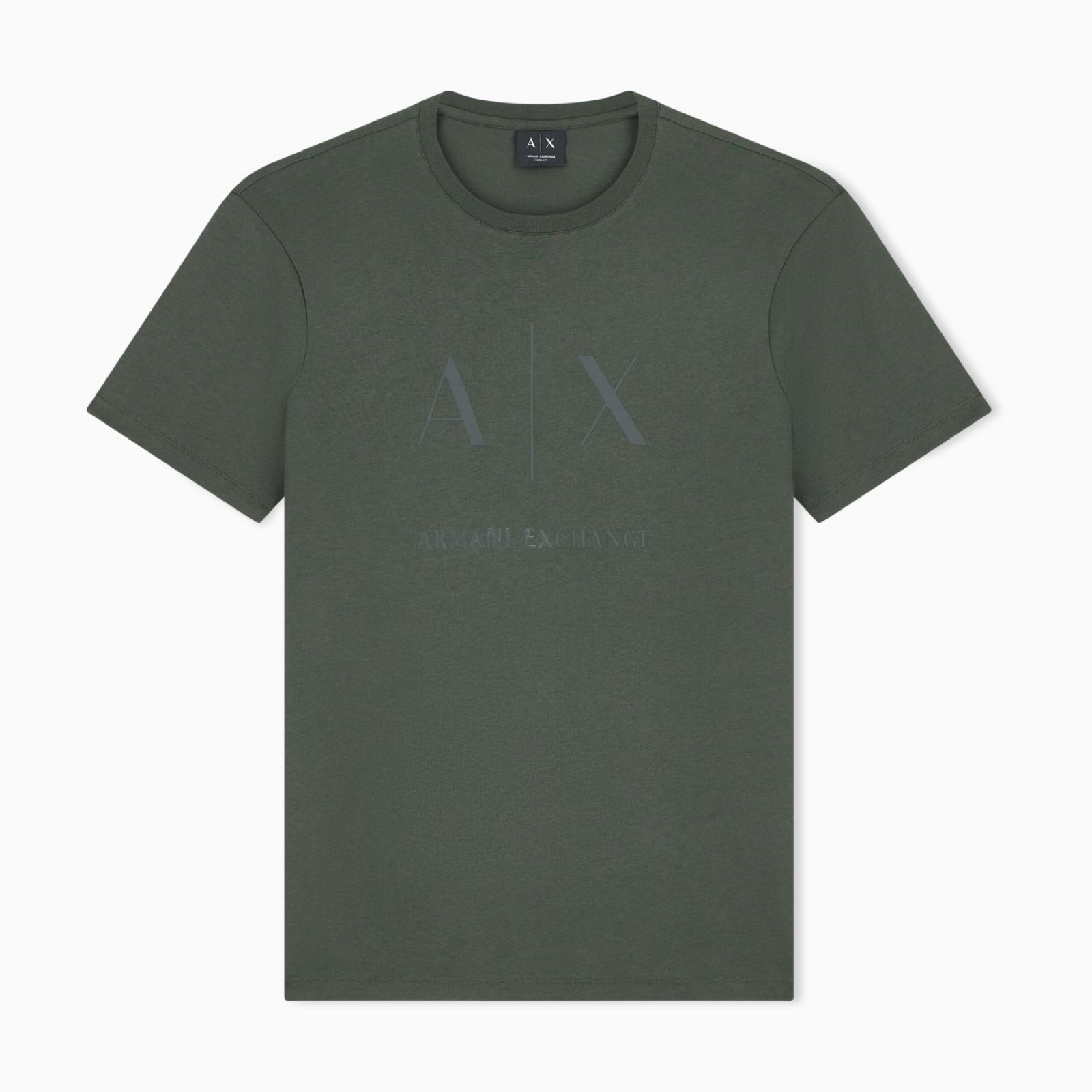 Мъжка зелена тениска Armani Exchange Men T-shirt XM002683 AF10356 U8123 Front View