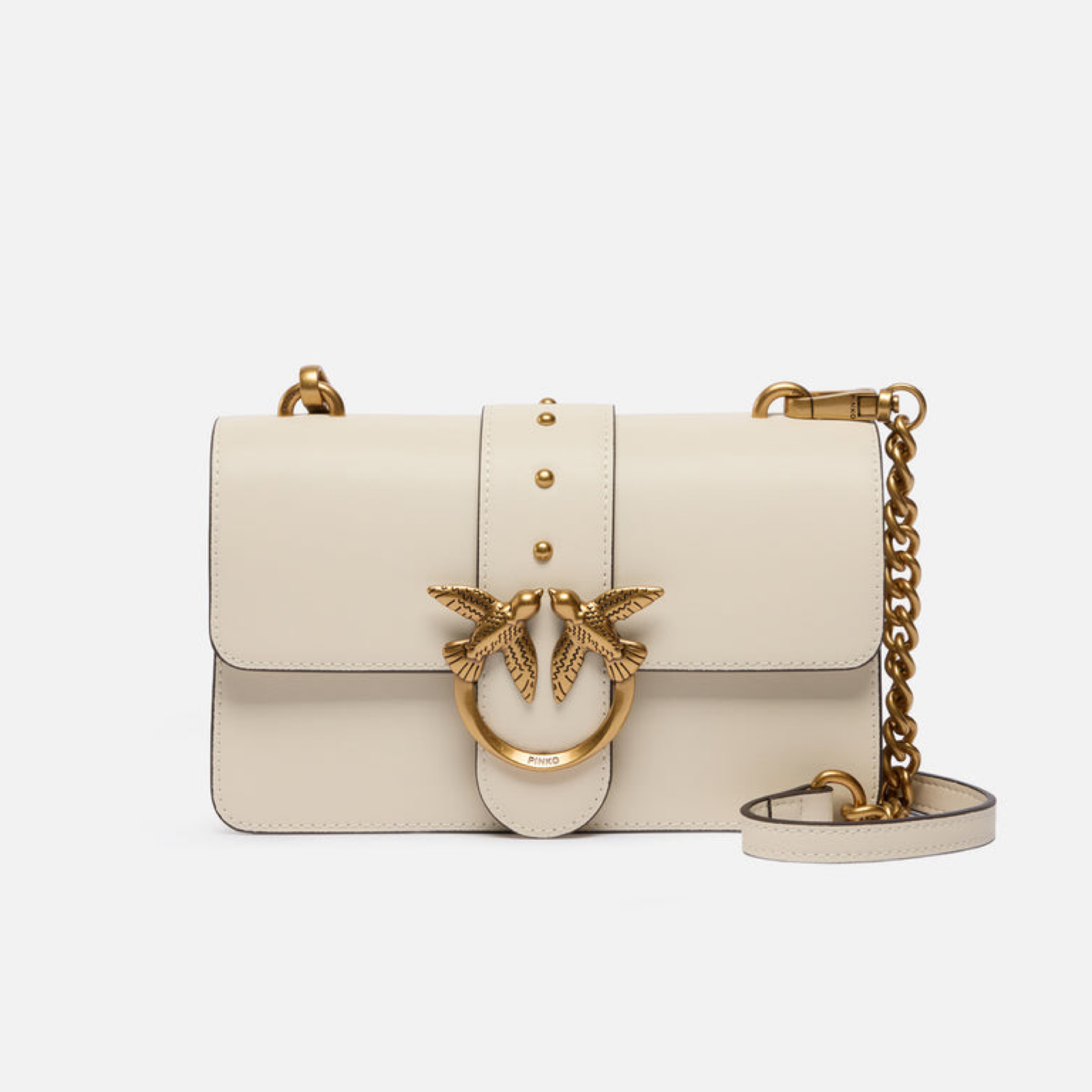 Дамска бяла чанта Pinko Love Bag One 105856 A0F1 Z14Q Front View