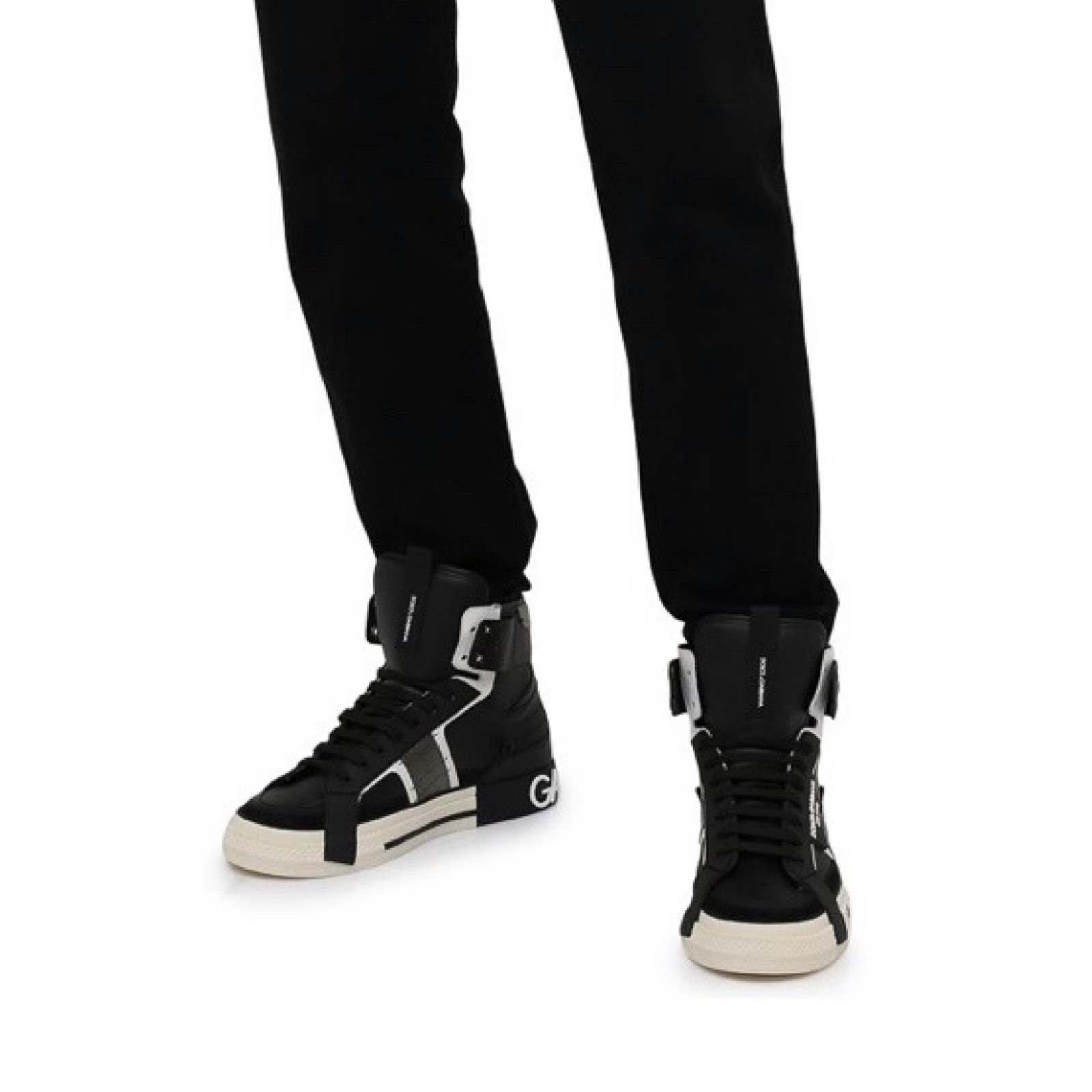 Мъжки високи кецове Dolce & Gabbana Custom 2.Zero Men High Top Sneakers CS1870 AO223