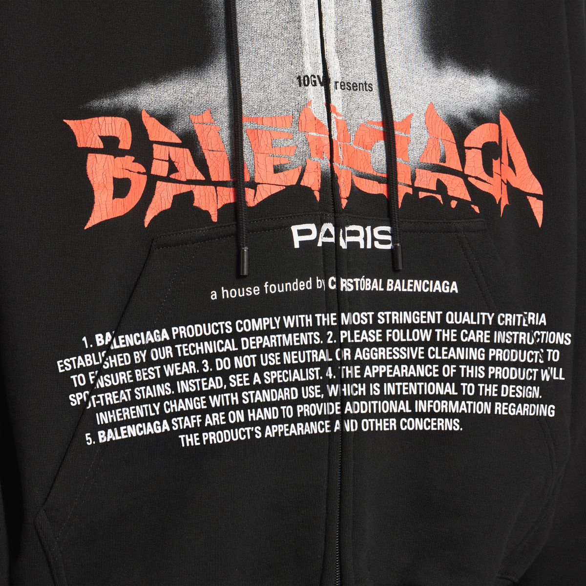 Balenciaga The Door Oversized Sweatshirt 850338TUVQ91000 Close-Up