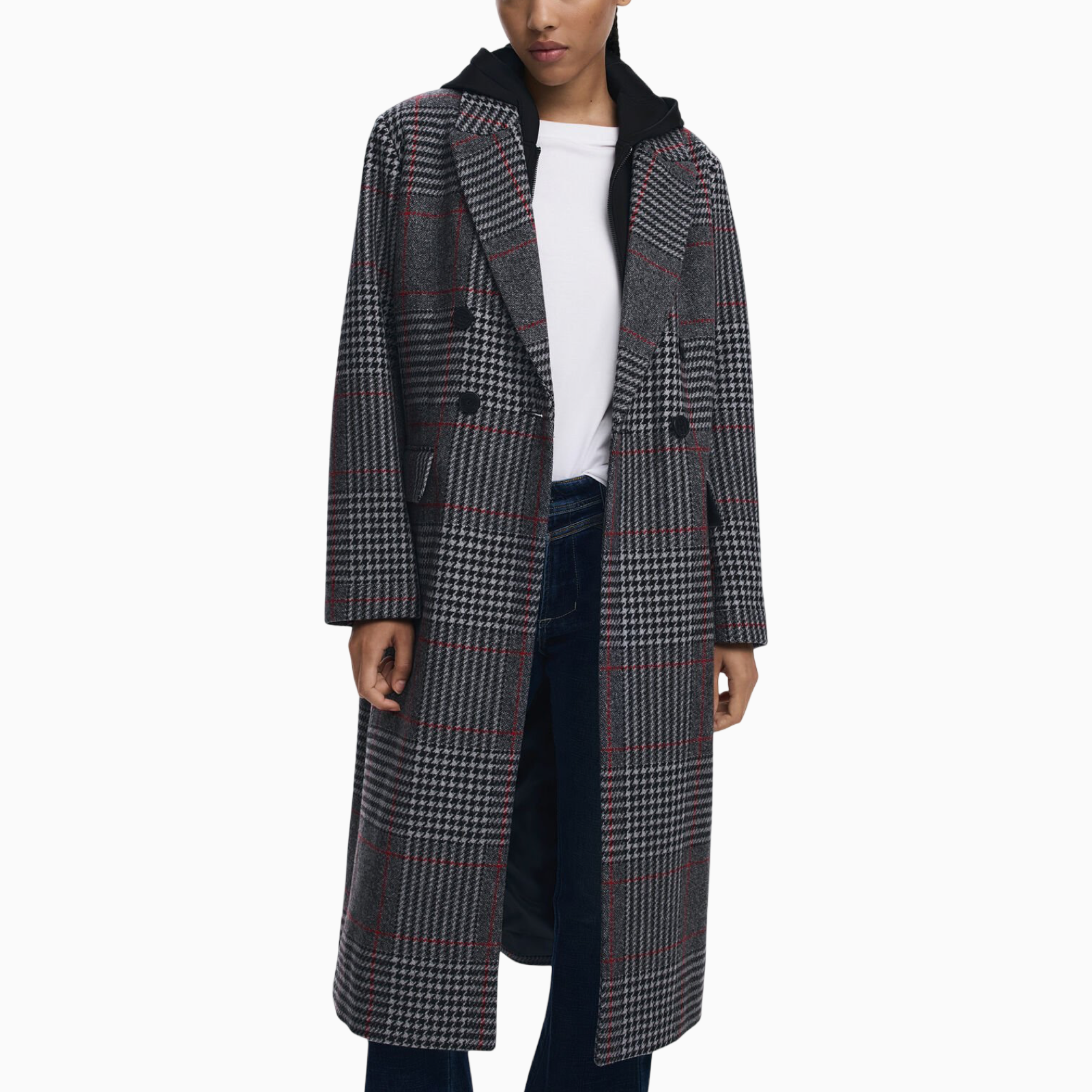 Дамско палто Desigual Women Coat 25WWEW13 Front View