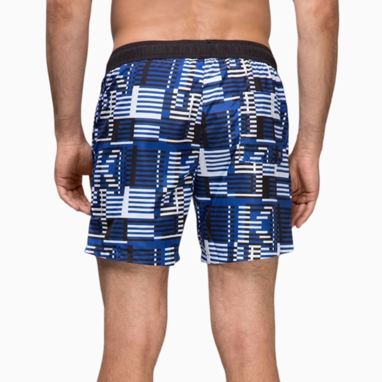 Мъжки сини бански Karl Lagerfeld Swimwear KL20MBM11 NAVY Back View