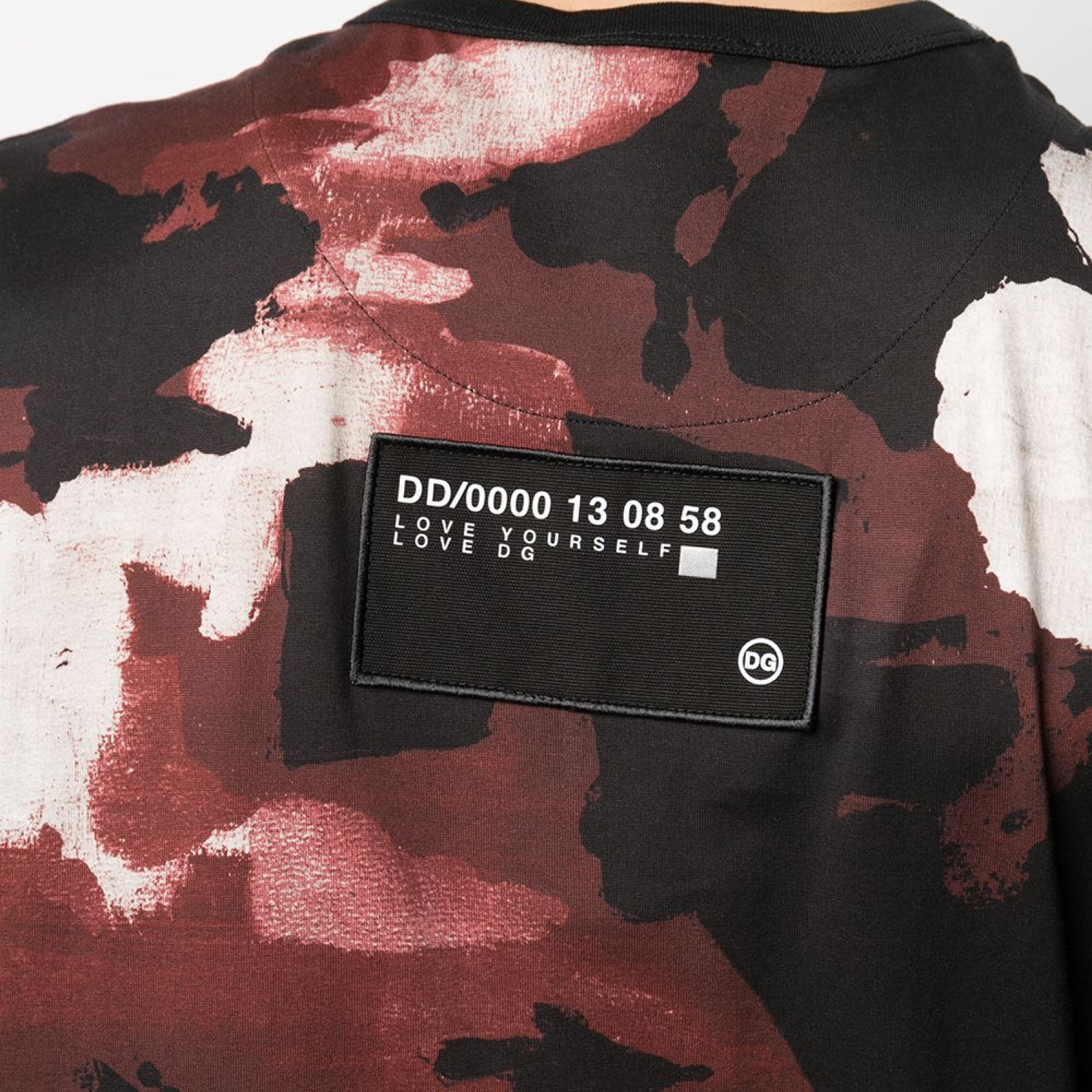 Мъжка тениска Dolce & Gabbana Black Camouflage Men T-shirt G8MW1Z G7YIV