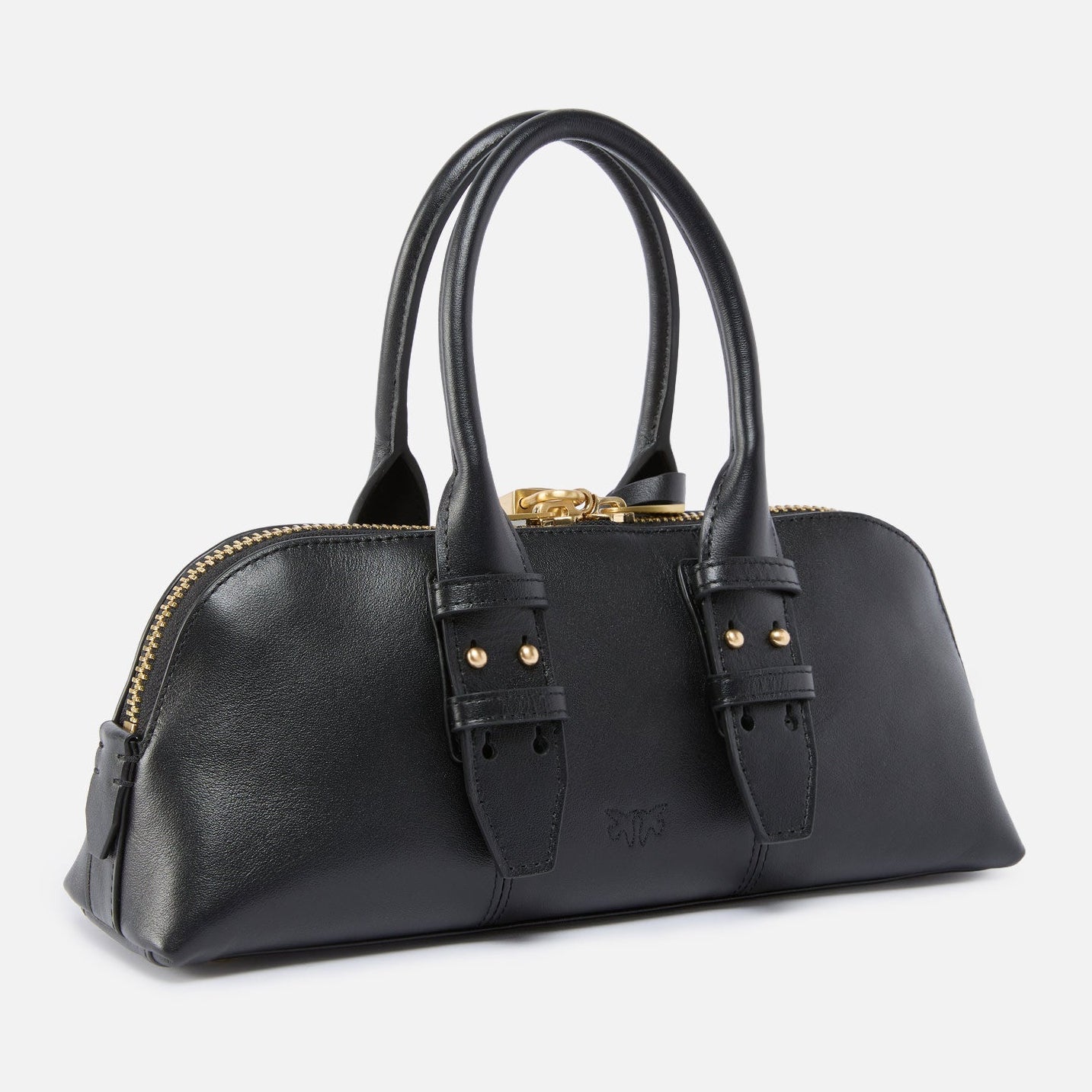 Дамска чанта Women’s bowling baguette bag PINKO 105334 A0QO Z99Q Black back view