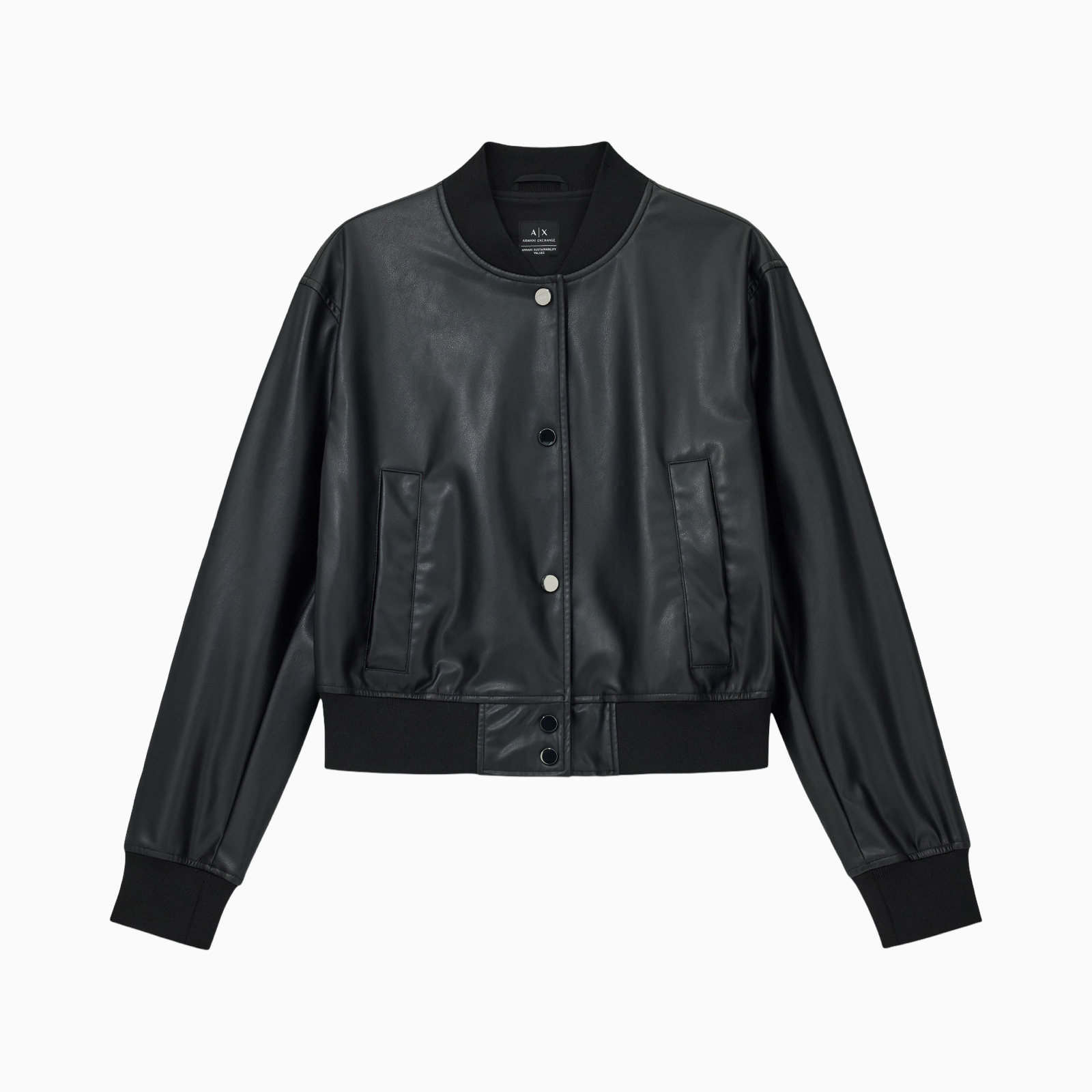 Дамско кожено яке Armani Exchange Women Jacket XW001432 AF16618 UC001 Front View