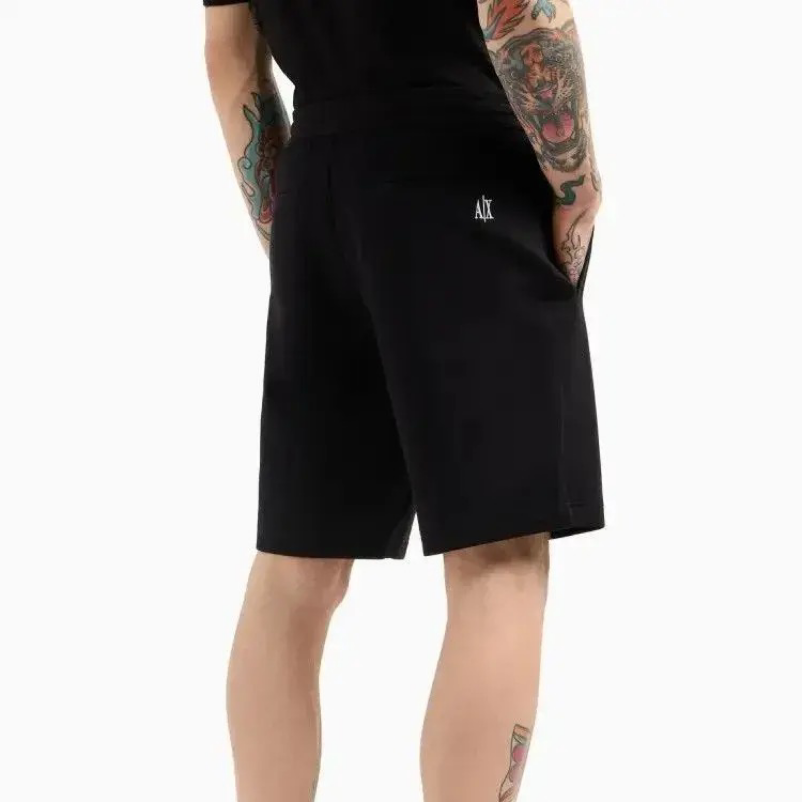 Мъжки черни къси панталони Armani Exchange Men Shorts XM000372 AF10818 UC001 Back View