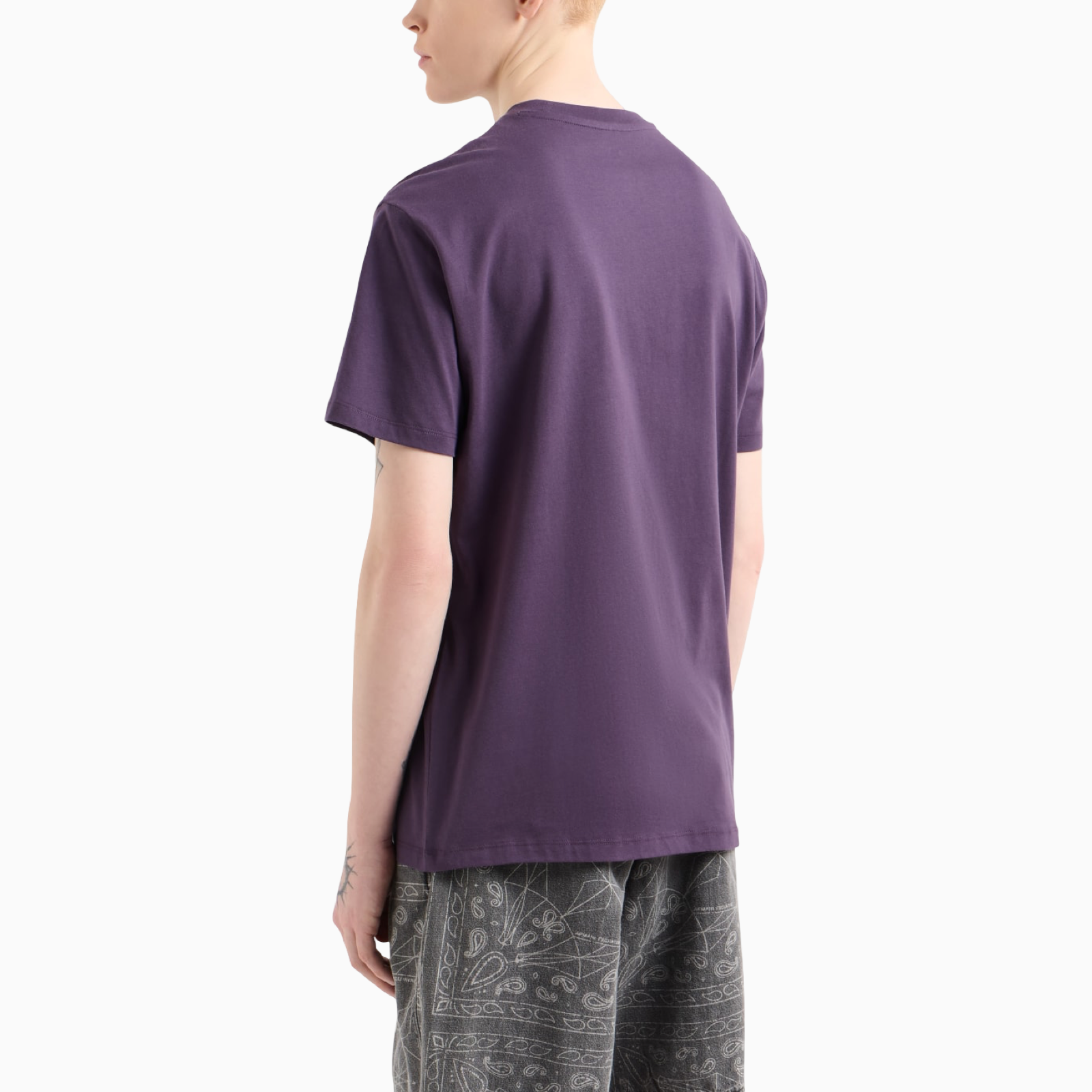 Мъжка лилава тениска Armani Exchange XM000787 AF12308 Back View
