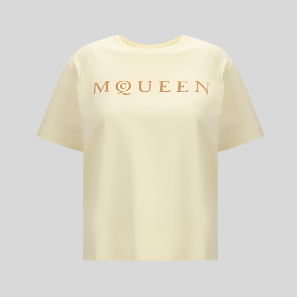 Alexander McQueen Bicolor Cotton T-Shirt