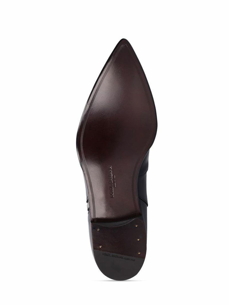 Мъжки луксозни боти Men’s ankle boots Dolce & Gabbana Achille Black
