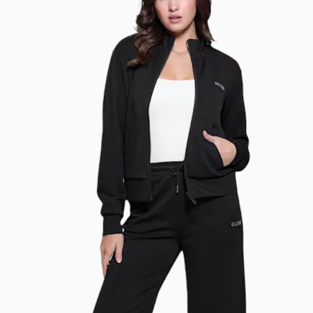 Дамски черен суичър Guess Active V5RQ17 KCOB2