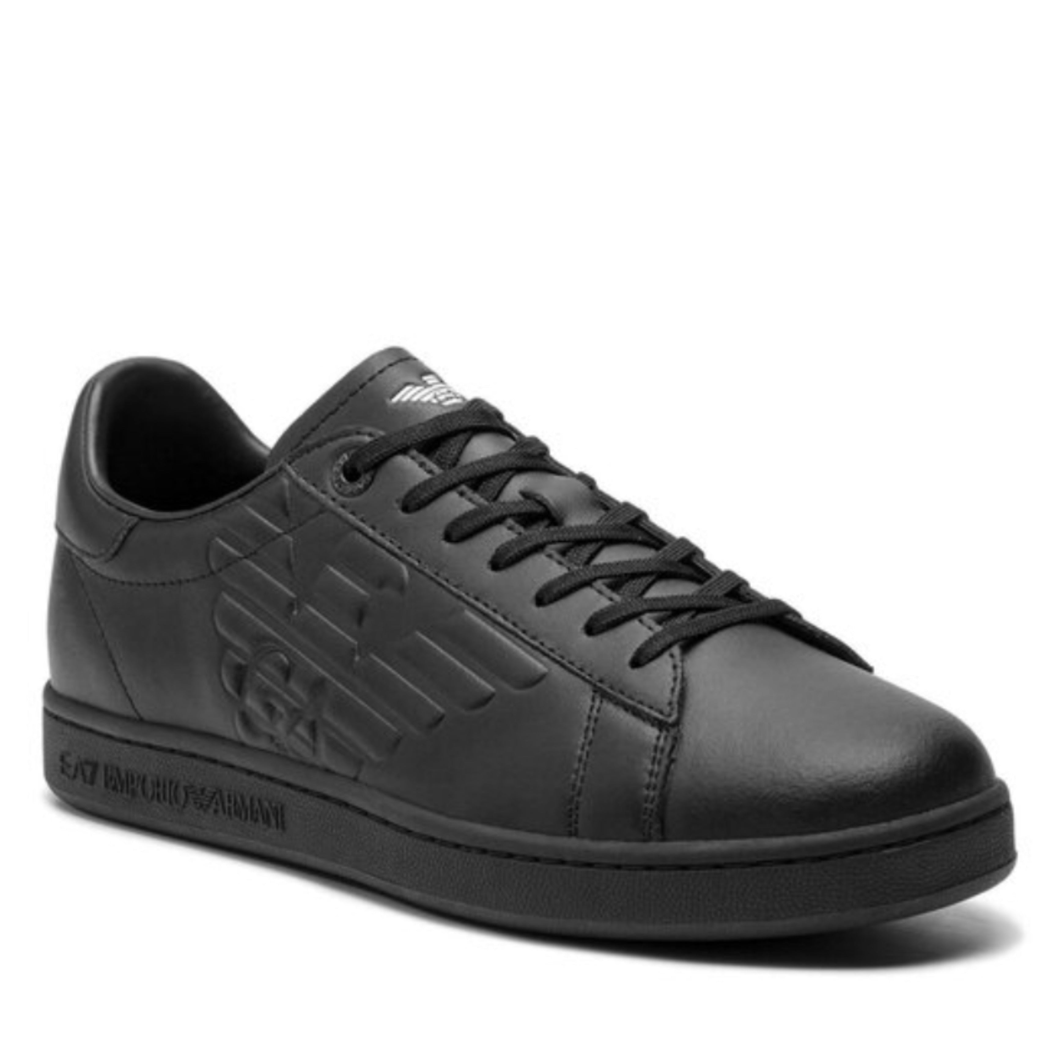 Мъжки чисто черни кецове EA7 Emporio Armani Men Sneakers X8X001 XCC51 Lateral View