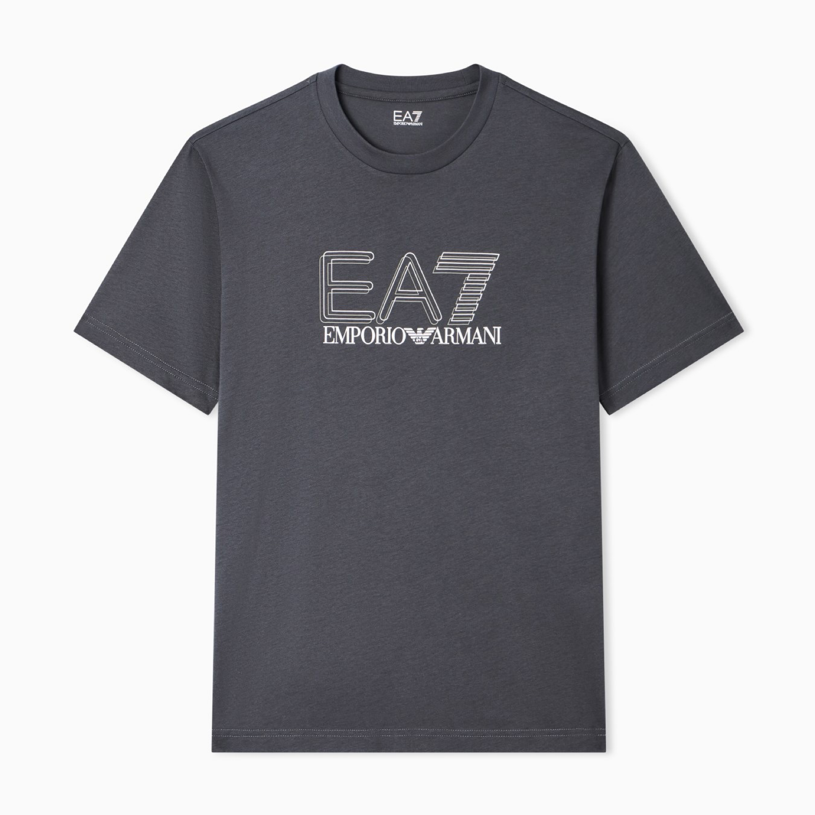 Мъжка сива тениска EA7 Emporio Armani Men T-shirt 7M001307 AF10375 U8111 Front View
