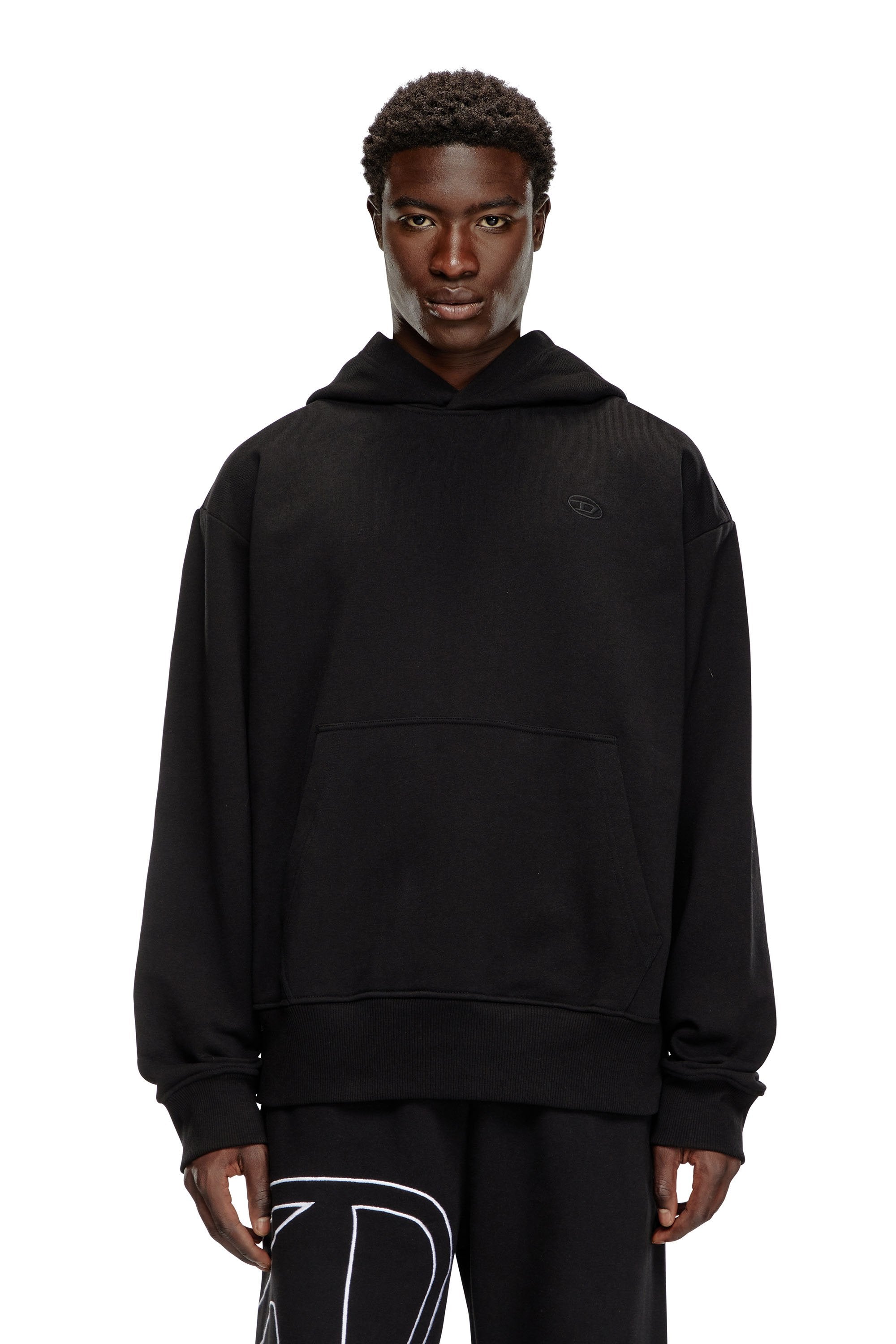 Мъжки суичър худи Men’s sweatshirt Diesel S-Macs-Hood-Megoval-D A113040GYCJ Black
