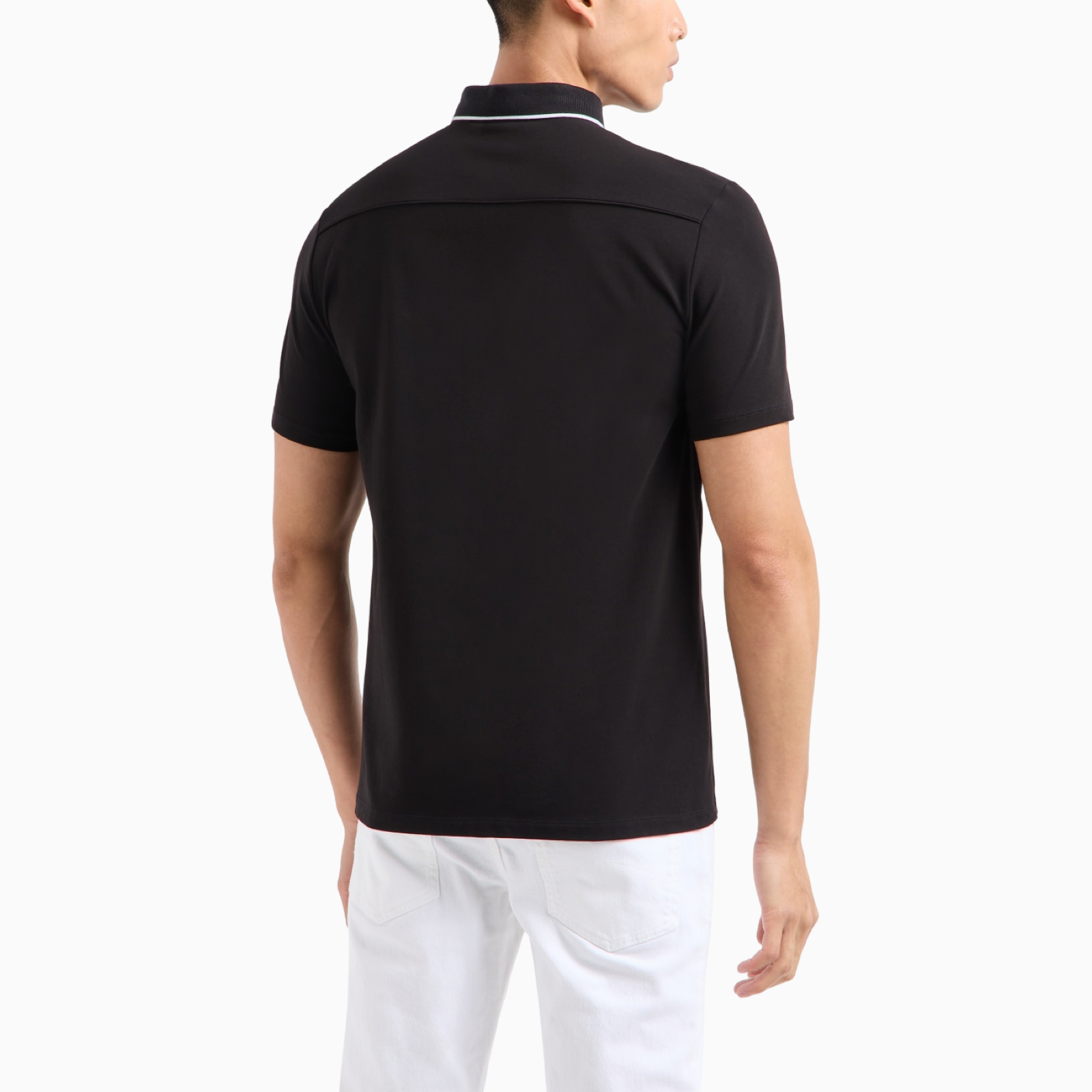 Мъжка черна поло тениска Armani Exchange 8NZF70Z8M9Z11200