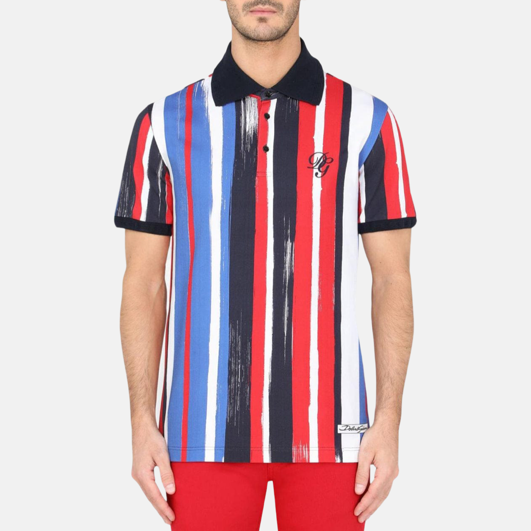 Мъжка поло тениска Dolce & Gabbana
Striped Cotton Polo