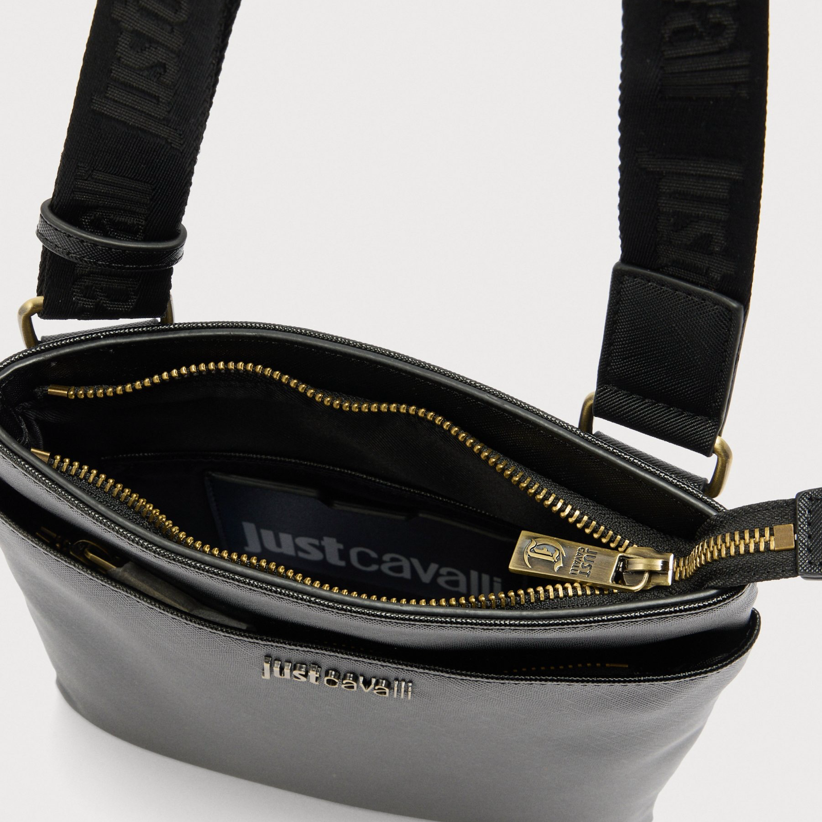 Мъжка чанта Just Cavalli 80QA4B33 ZSB85 899 Men Crossbody Bag Inside View