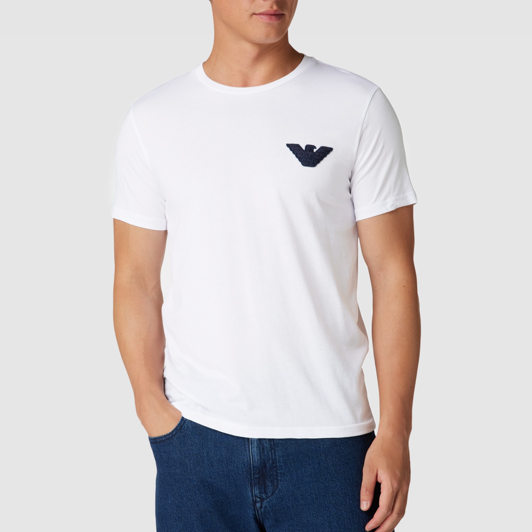 Мъжка бяла тениска Emporio Armani 211818 3R483
