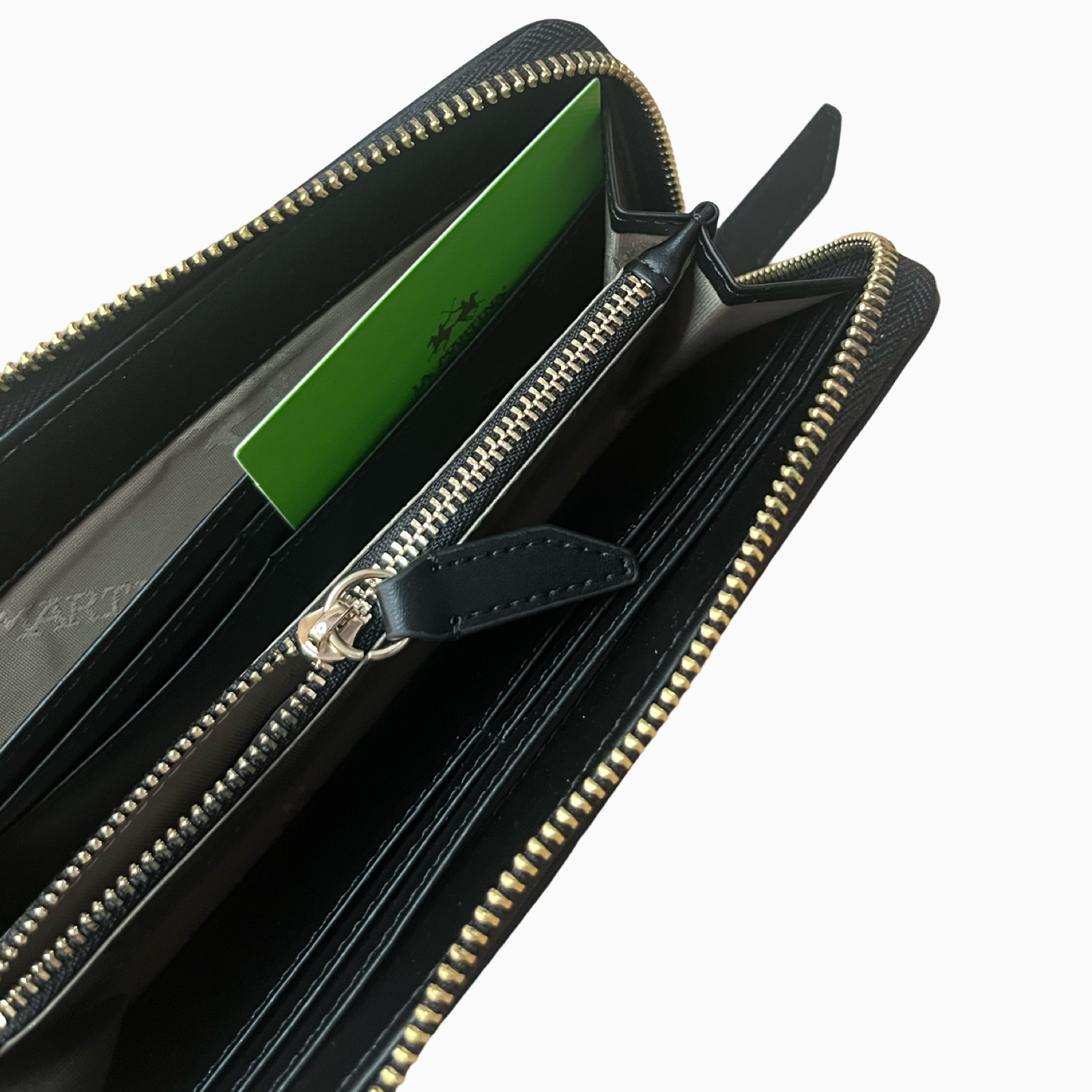 Дамско клъч портмоне Women's clutch wallet La Martina LMPD01156T Black inside view