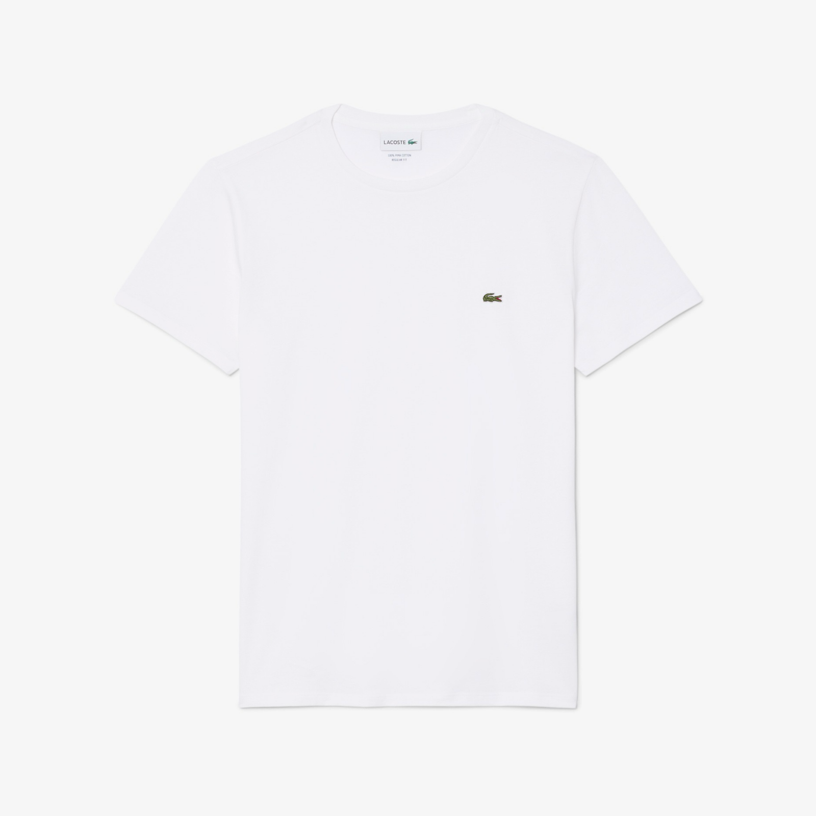 Мъжка бяла тениска Lacoste Men T-shirt TH6709-00-001 Front View