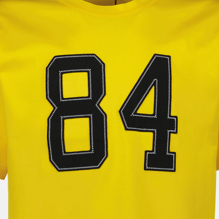 Мъжка луксозна памучна тениска DOLCE & GABBANA Men’s Luxury Yellow Cotton T-shirt 84 G8PN7Z HU7H8 A0106