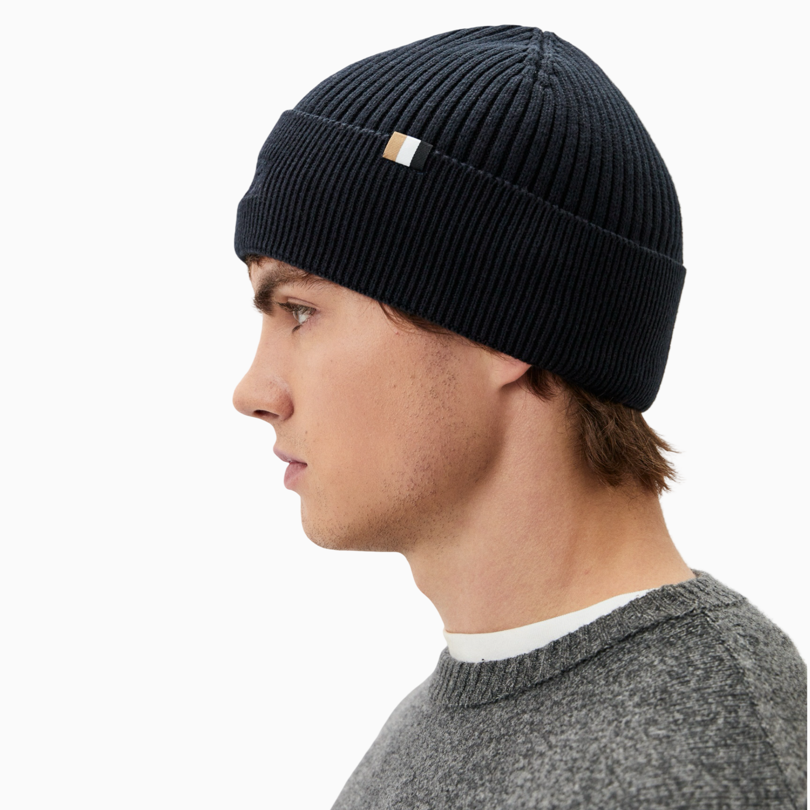 Мъжка зимна шапка Boss Men Winter Hat 50522427 Side View