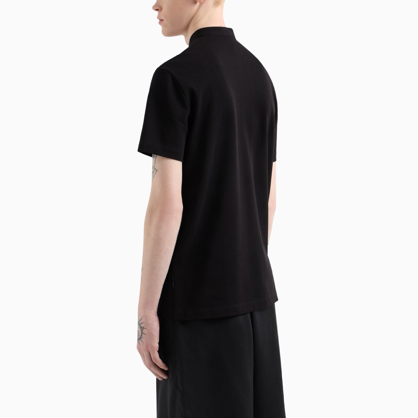 Мъжка черна поло тениска Armani Exchange XM000740 AF13030 Back View