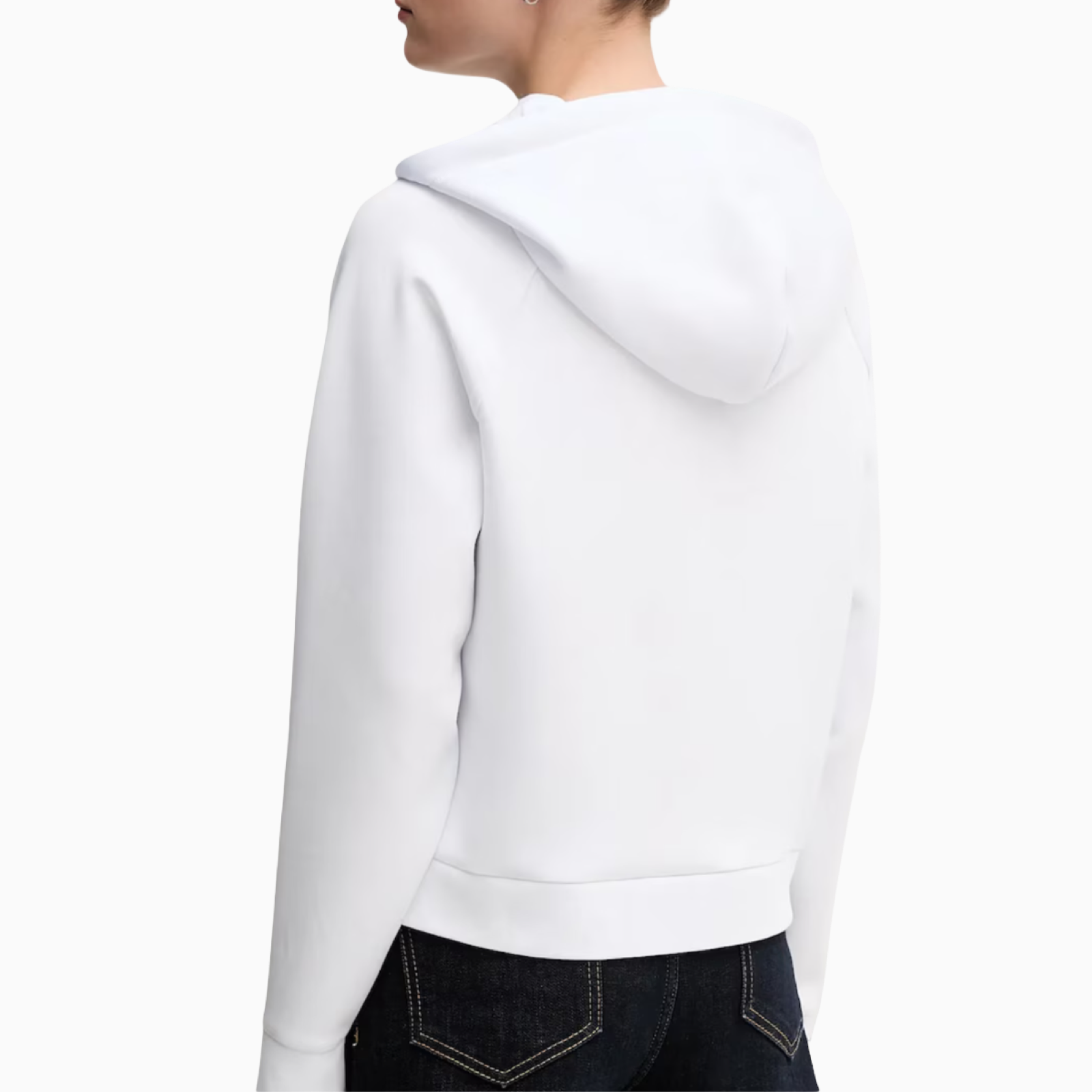 Дамско бяло худи Armani Exchange Women Hoodie XW000827 AF13397 Back View