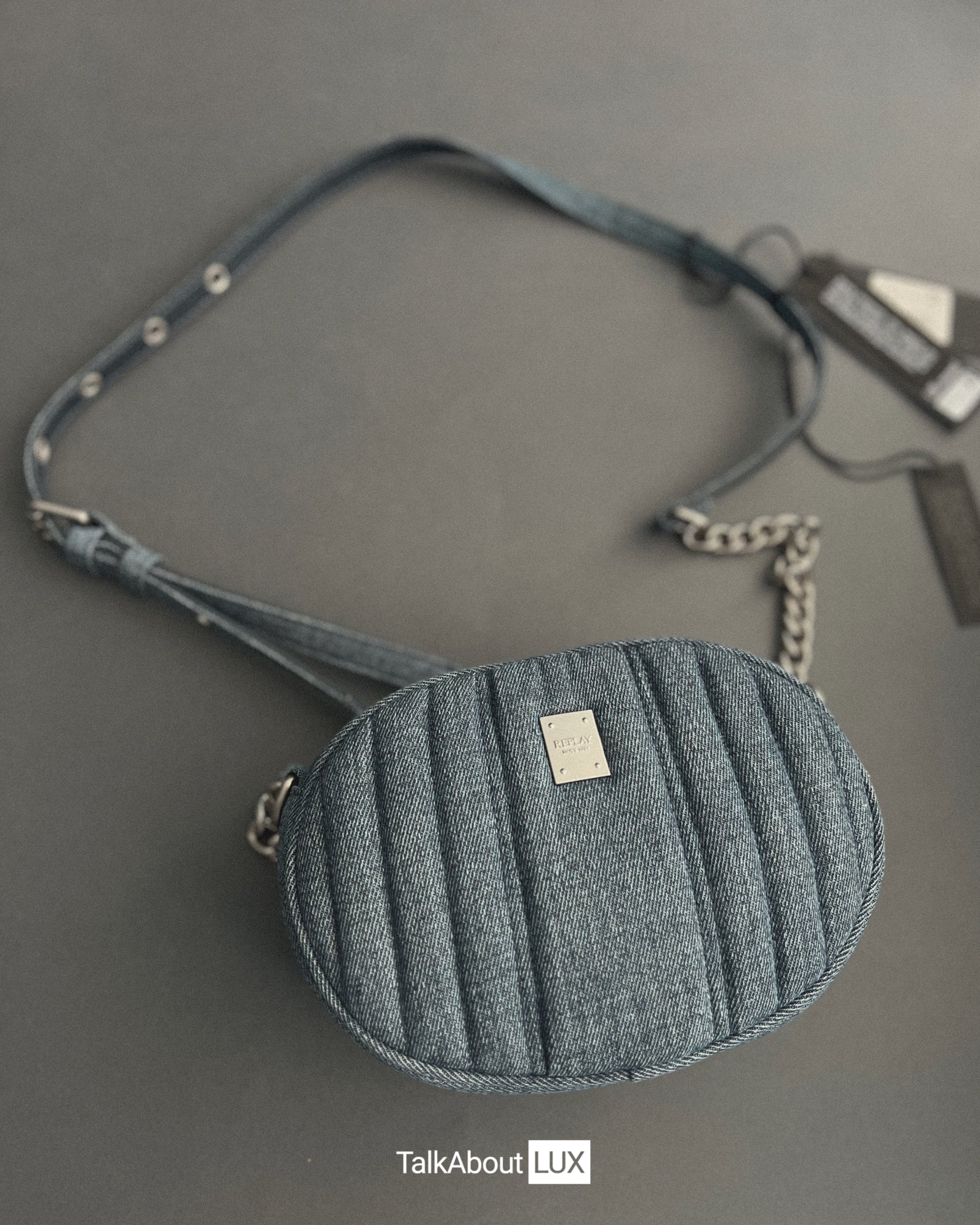 Дамска кросбоди чанта Women’s crossbody bag Replay FW3708.000.A0900E Denim social media view