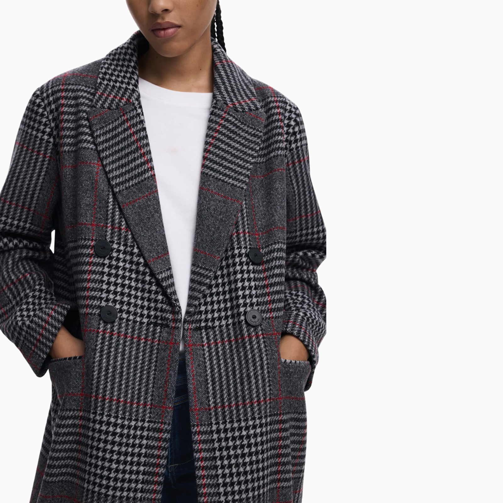 Дамско палто Desigual Women Coat 25WWEW1 Close-Up