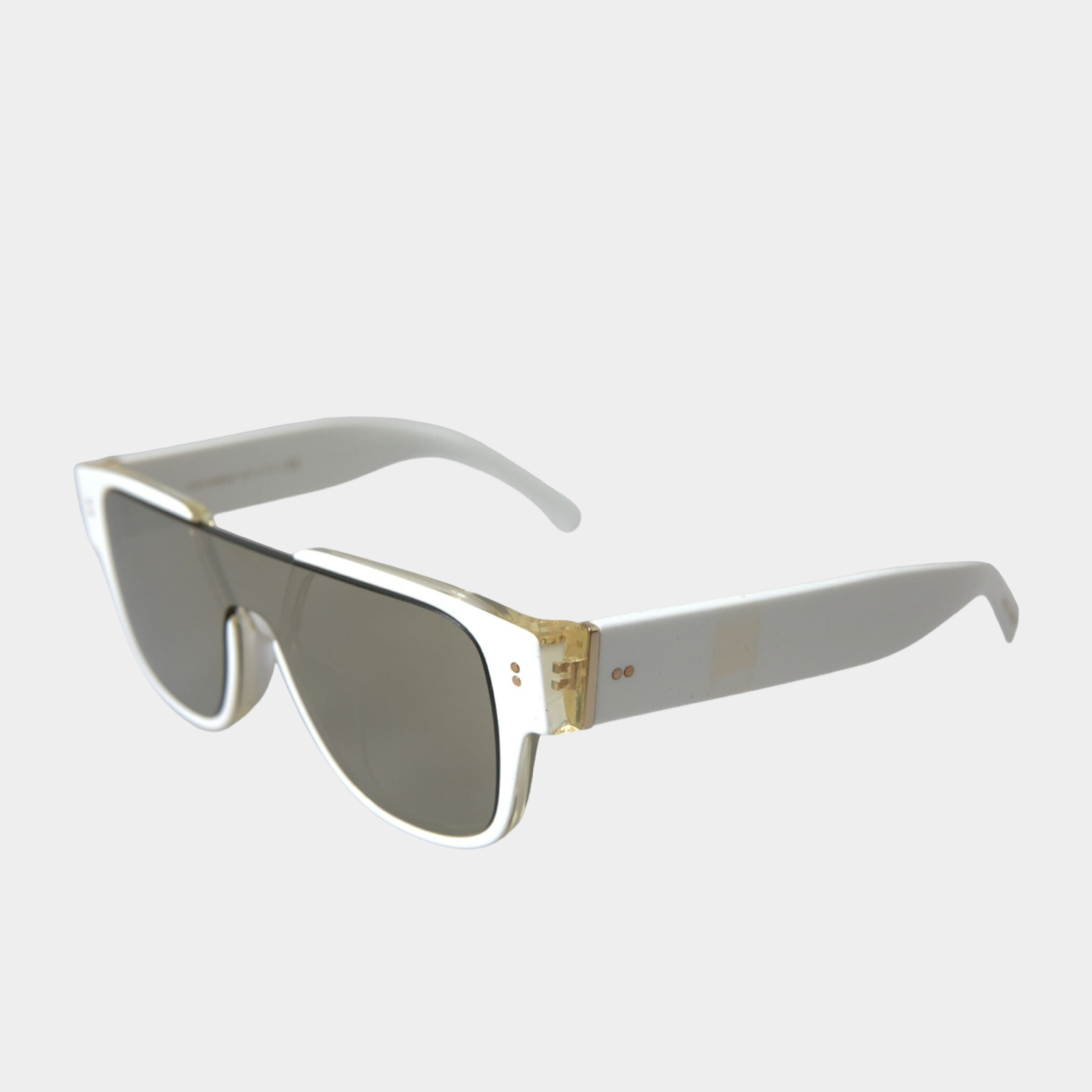 Dolce & Gabbana Chic White Acetate Designer Sunglasses DG4356W Side View