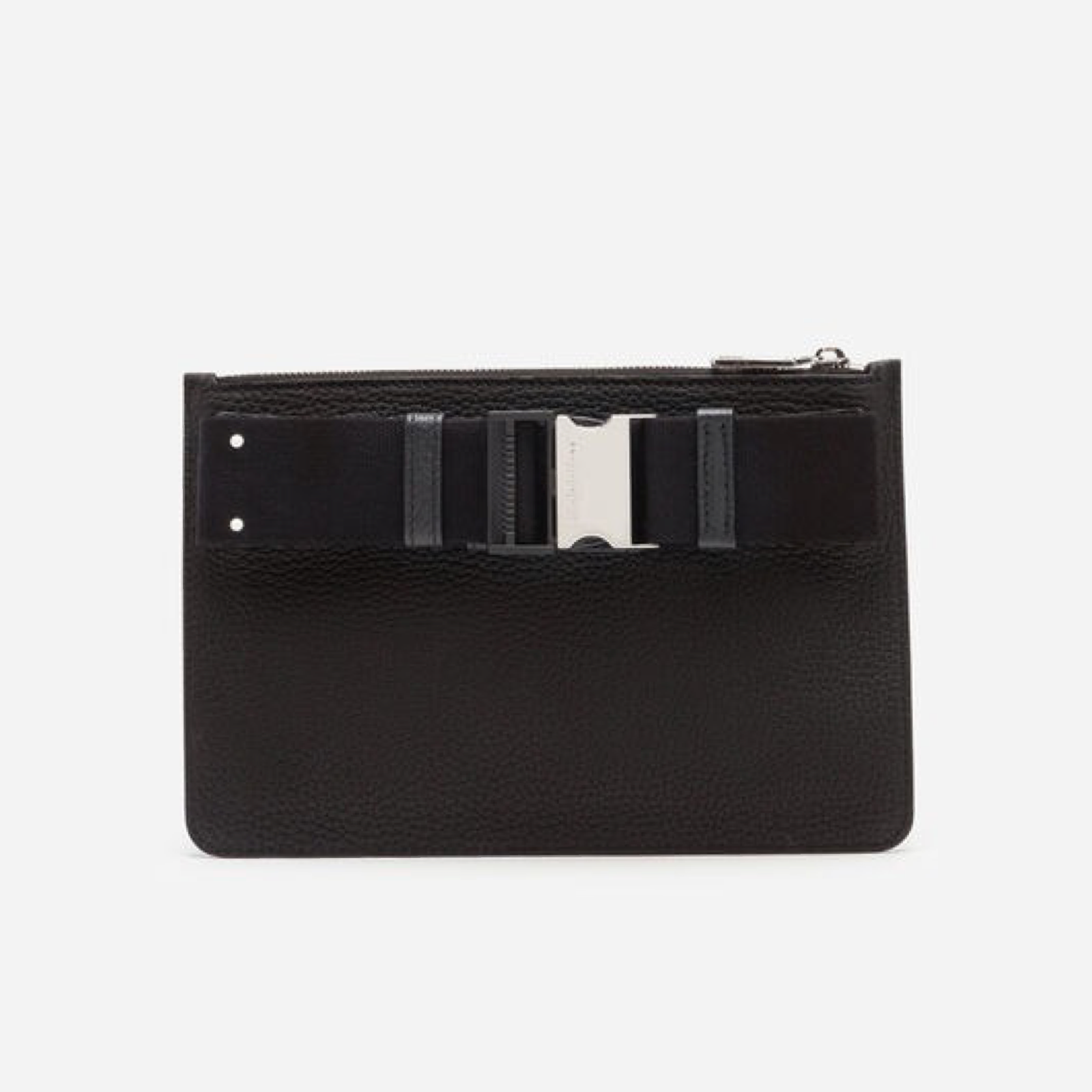 Dolce & Gabbana Black Leather Belt Bag BM1730AZ31980999 Back View