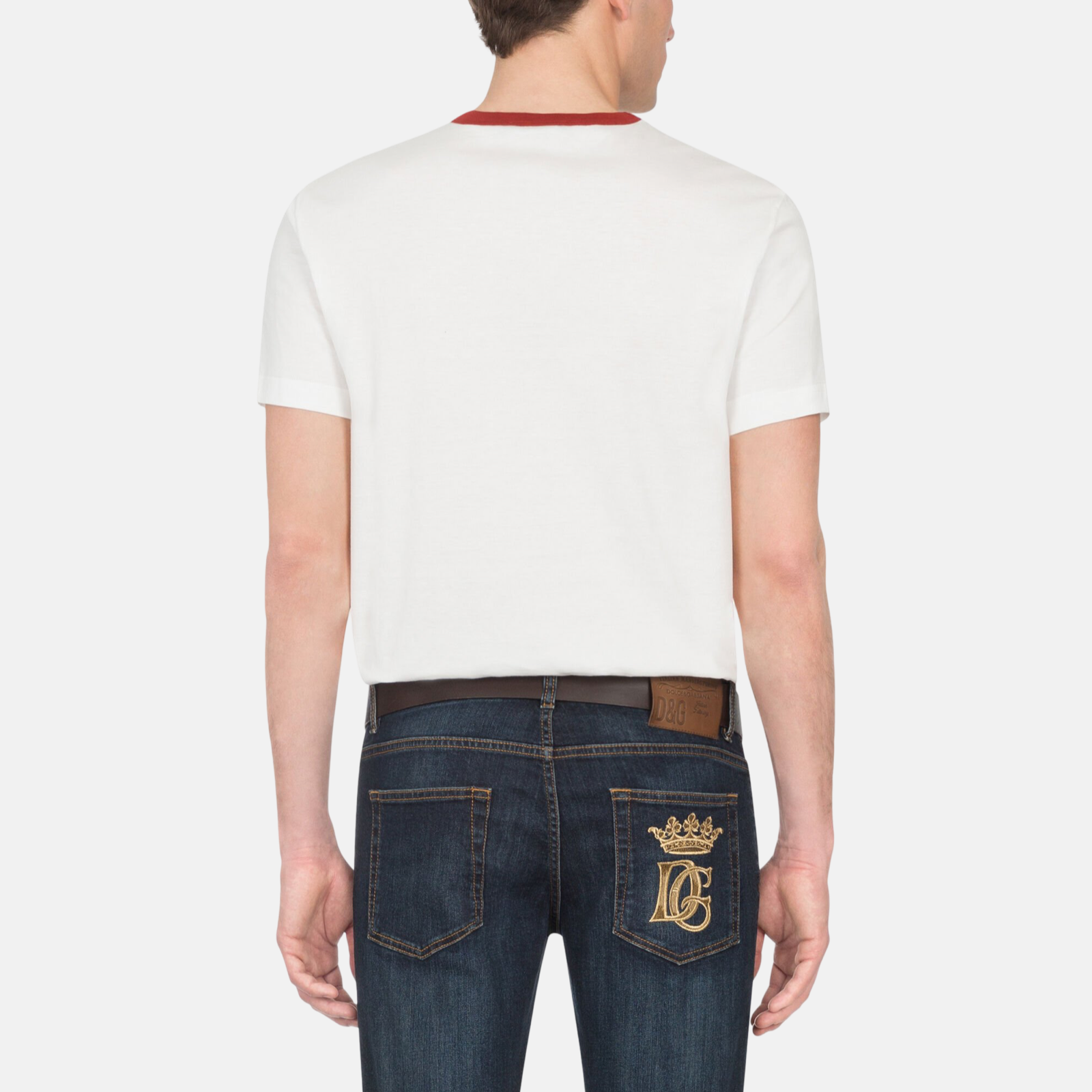 Мъжка бяла тениска Dolce & Gabbana