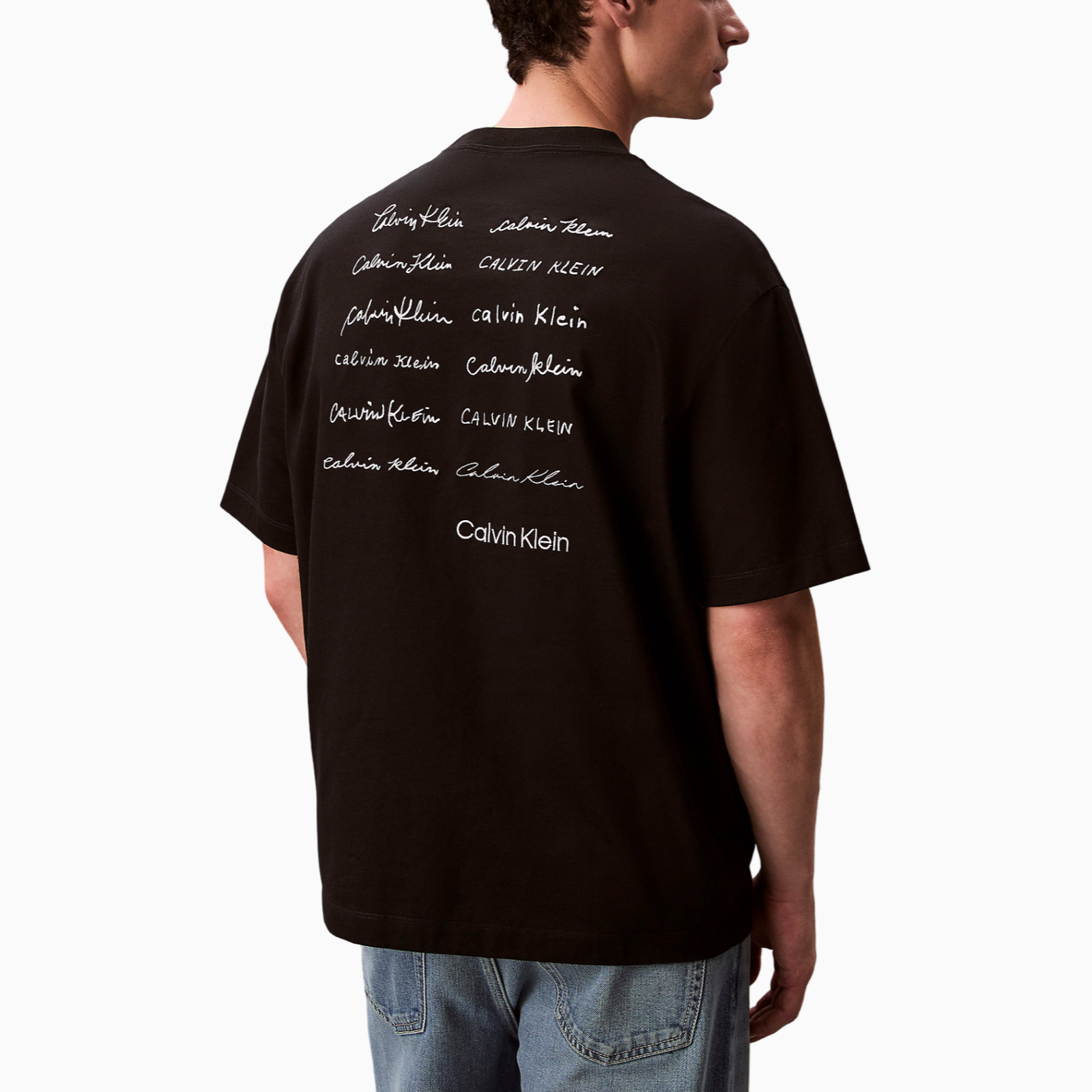 Мъжка тениска Calvin Klein Jeans Men T-shirt LV04RE828G UB1 Back View